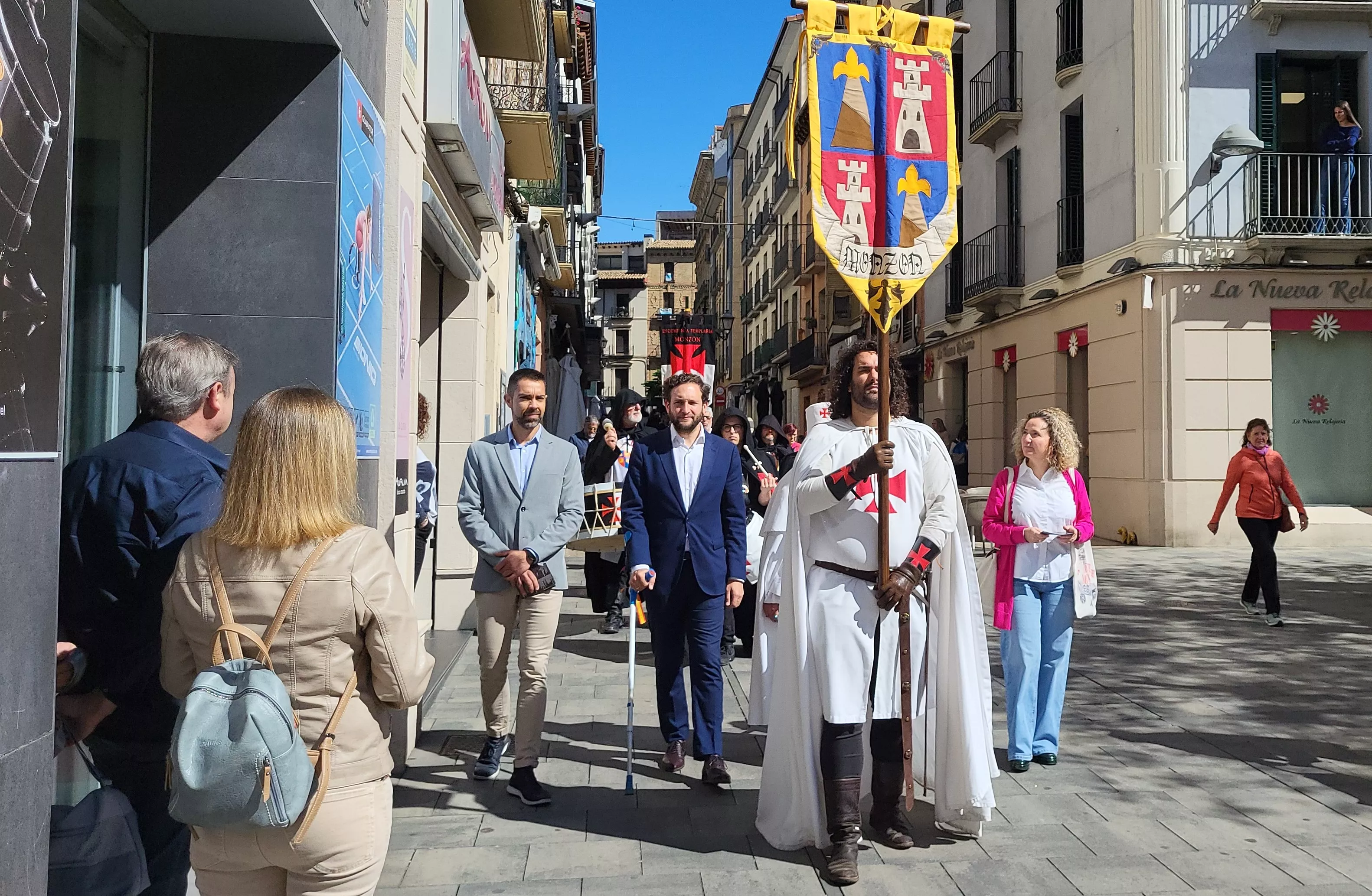 Presentación en Huesca del Homenaje Templario a Jaime I y Guillem de Mont-Rodón. Foto Mercedes Manterola