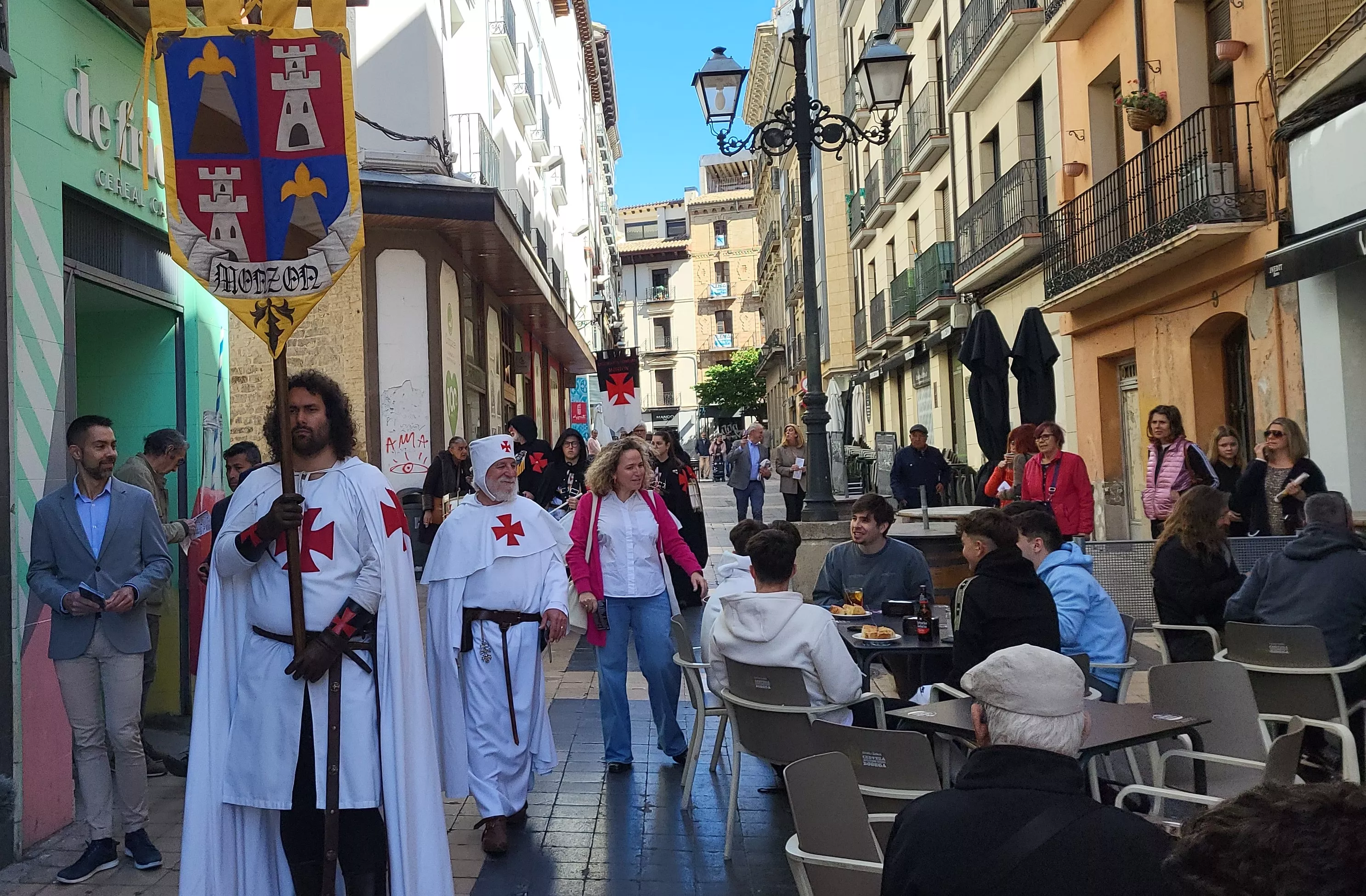Presentación en Huesca del Homenaje Templario a Jaime I y Guillem de Mont-Rodón. Foto Mercedes Manterola