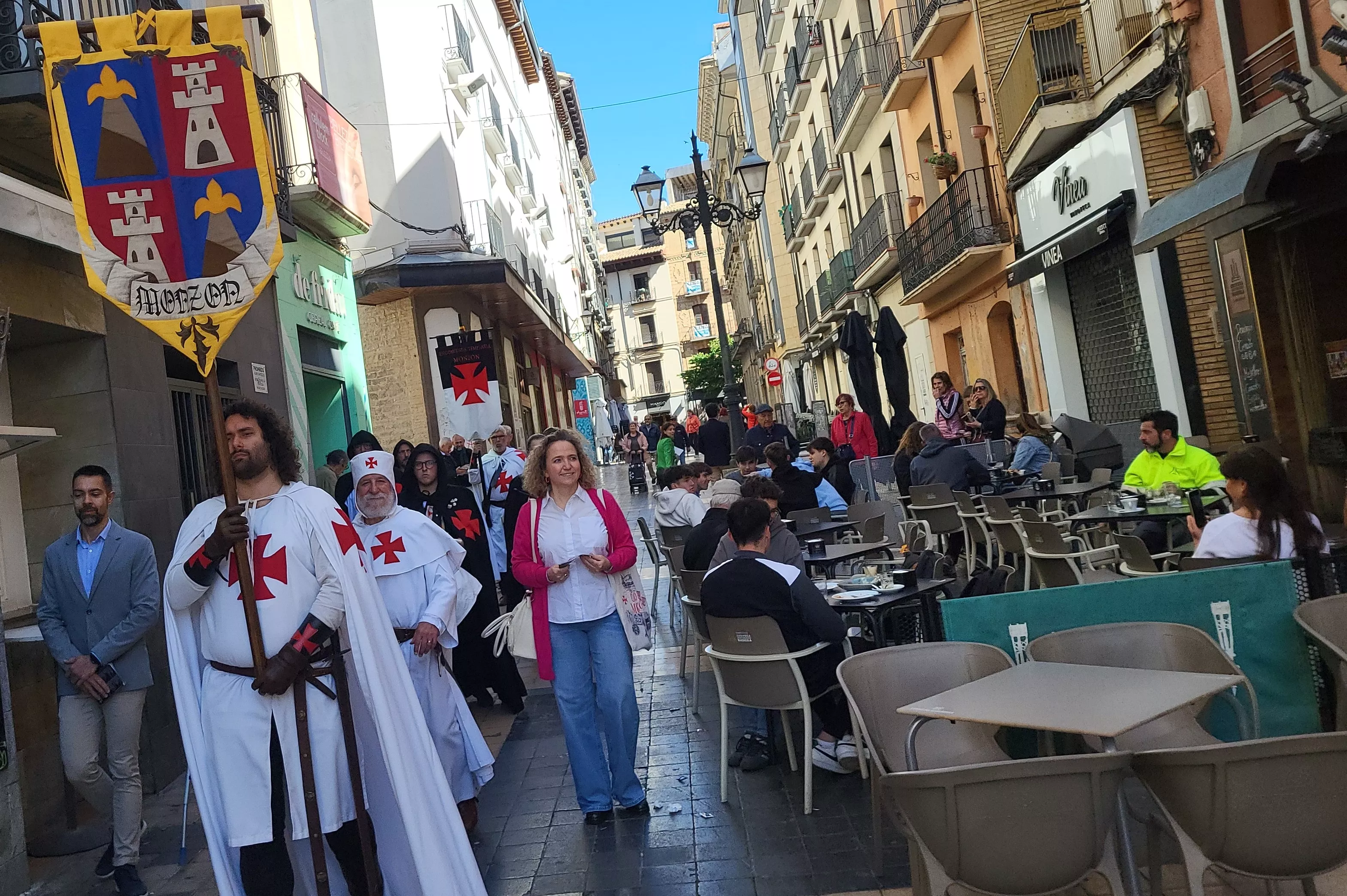Presentación en Huesca del Homenaje Templario a Jaime I y Guillem de Mont-Rodón. Foto Mercedes Manterola