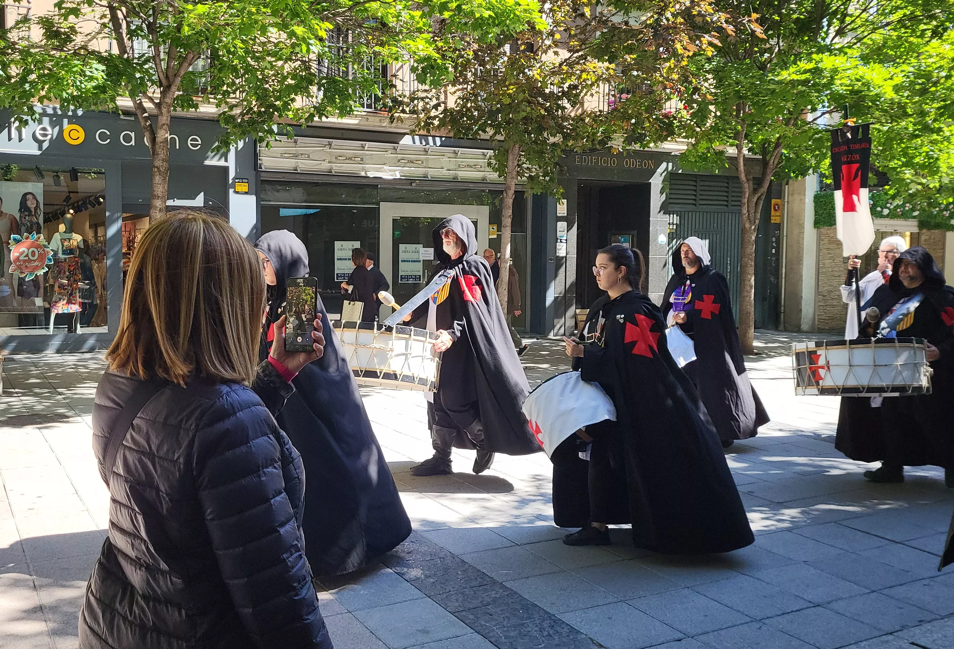 Presentación en Huesca del Homenaje Templario a Jaime I y Guillem de Mont-Rodón. Foto Mercedes Manterola