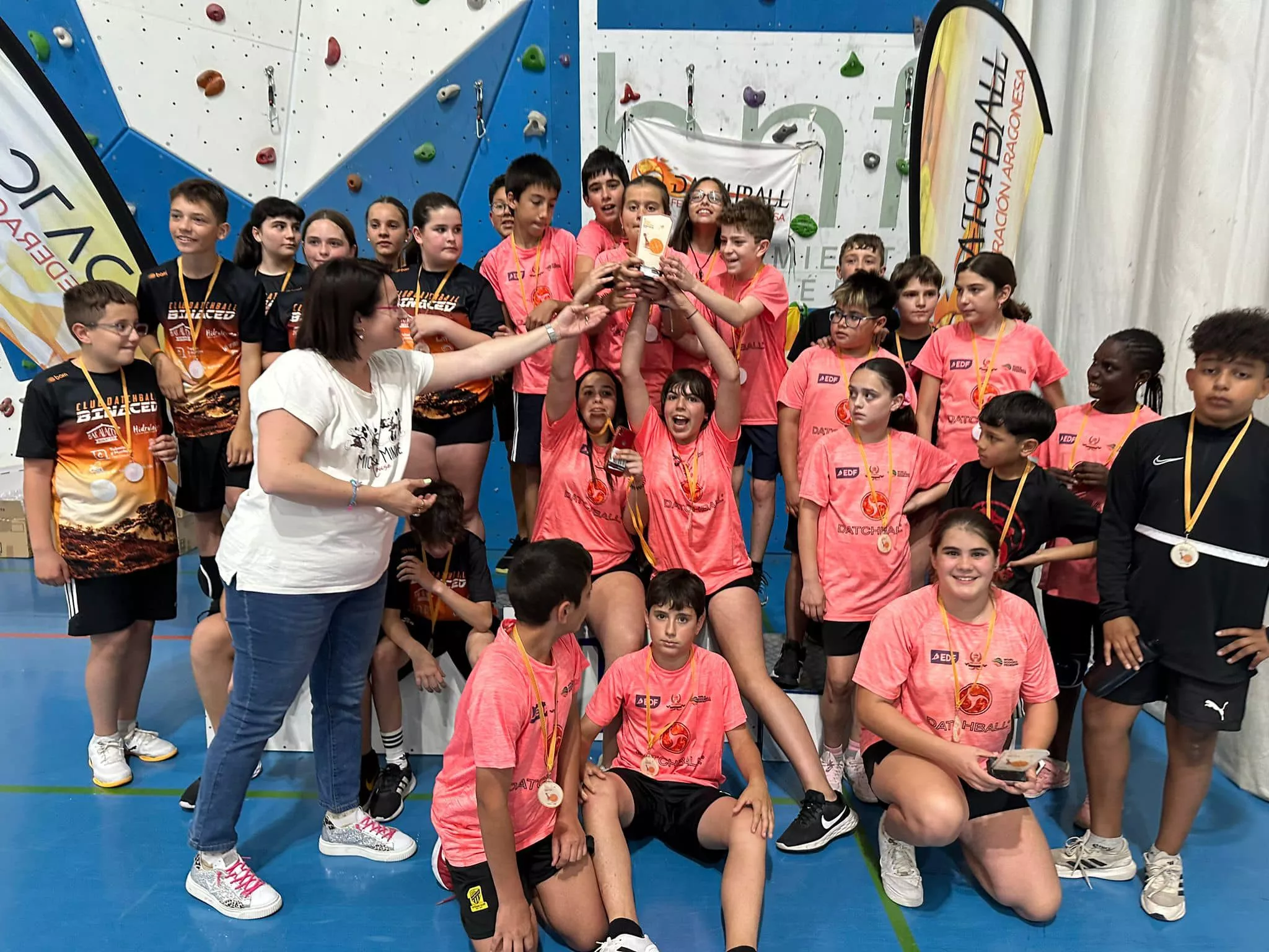 Final Provincial Escolar Datchball. Fotos Federación Aragonesa Datchball 