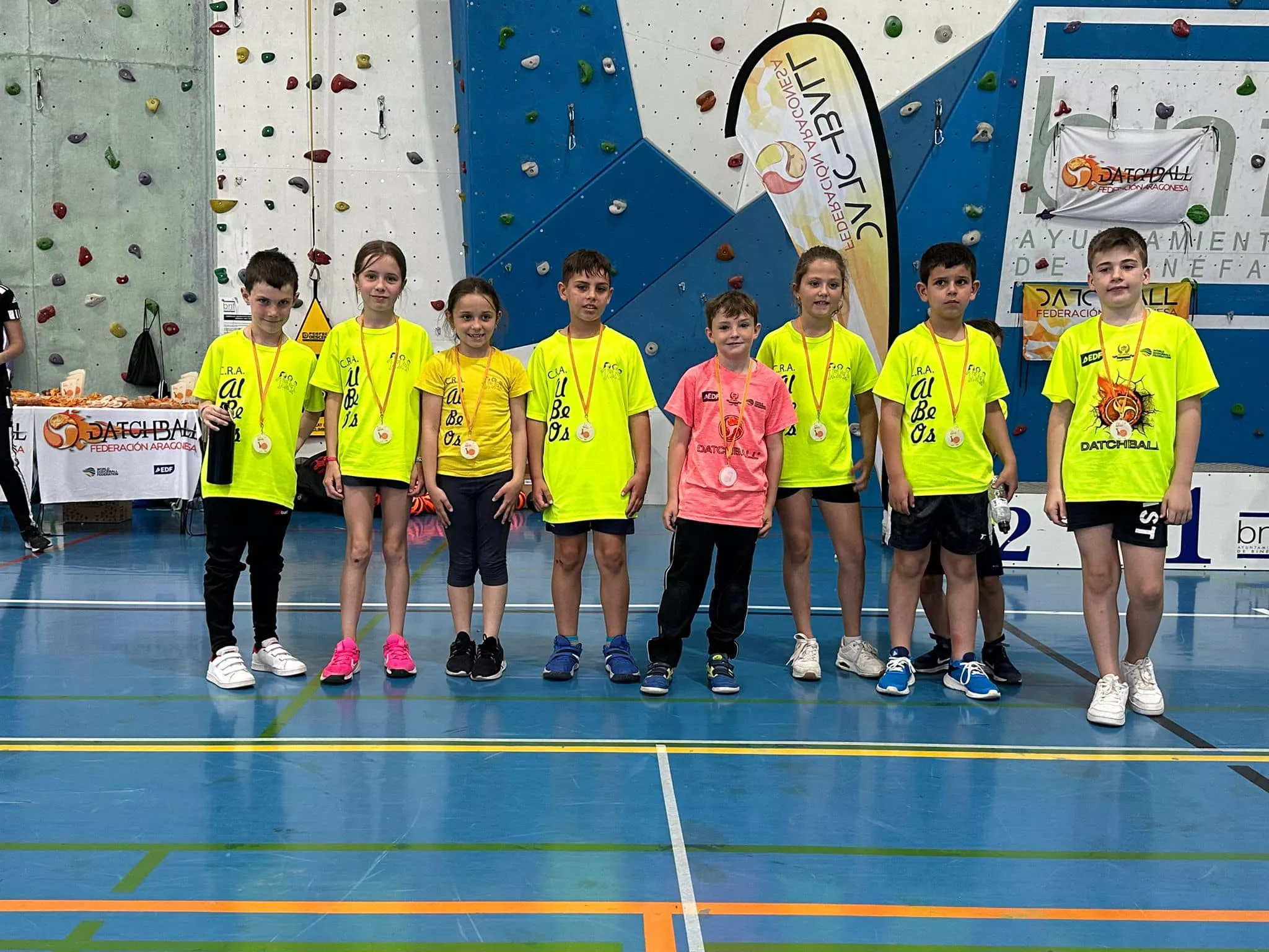 Final Provincial Escolar Datchball. Fotos Federación Aragonesa Datchball 