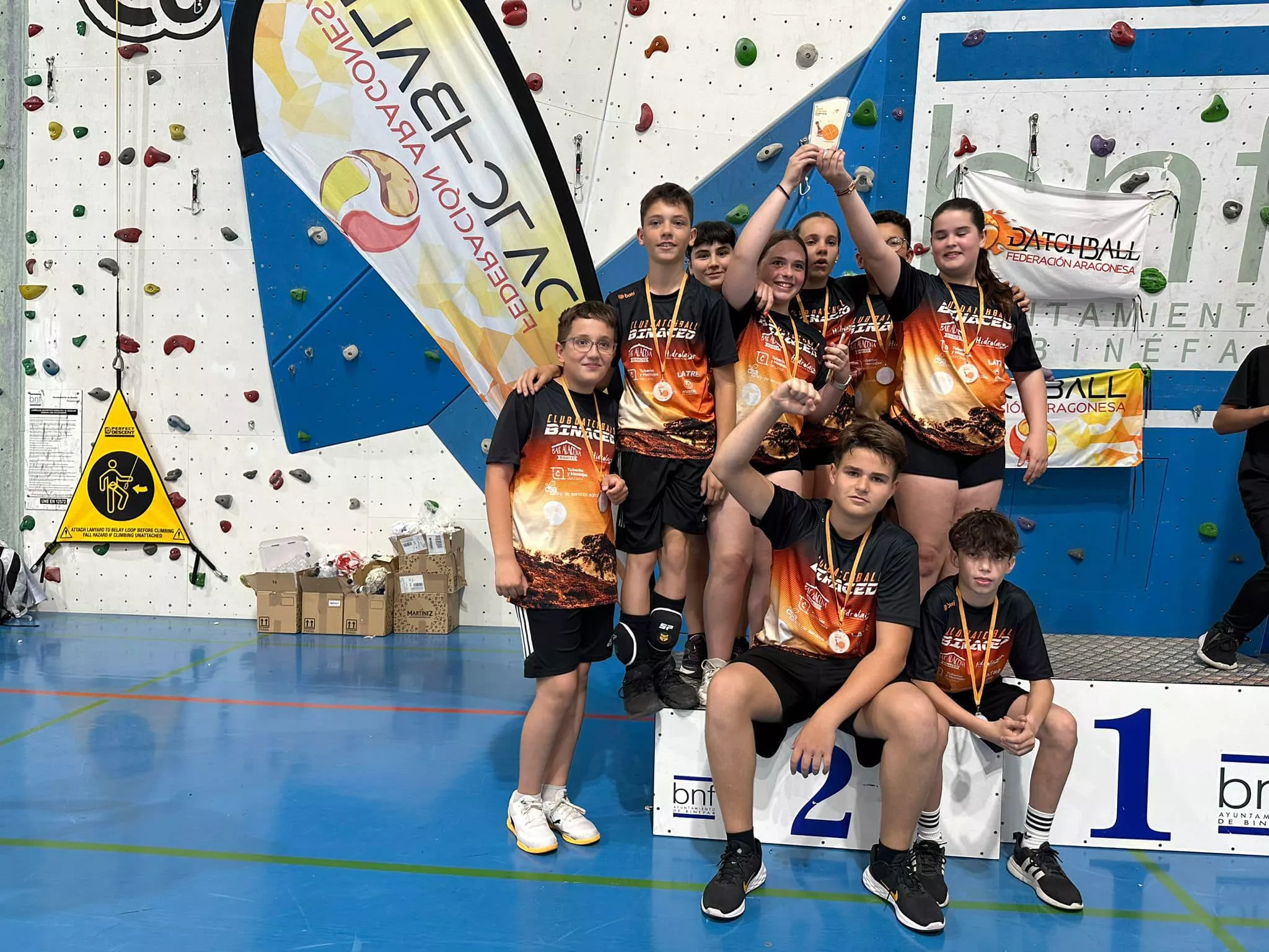 Final Provincial Escolar Datchball. Fotos Federación Aragonesa Datchball 