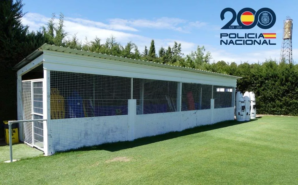 Cuarto de la Base Aragonesa del Huesca donde se guardaban los balones.
