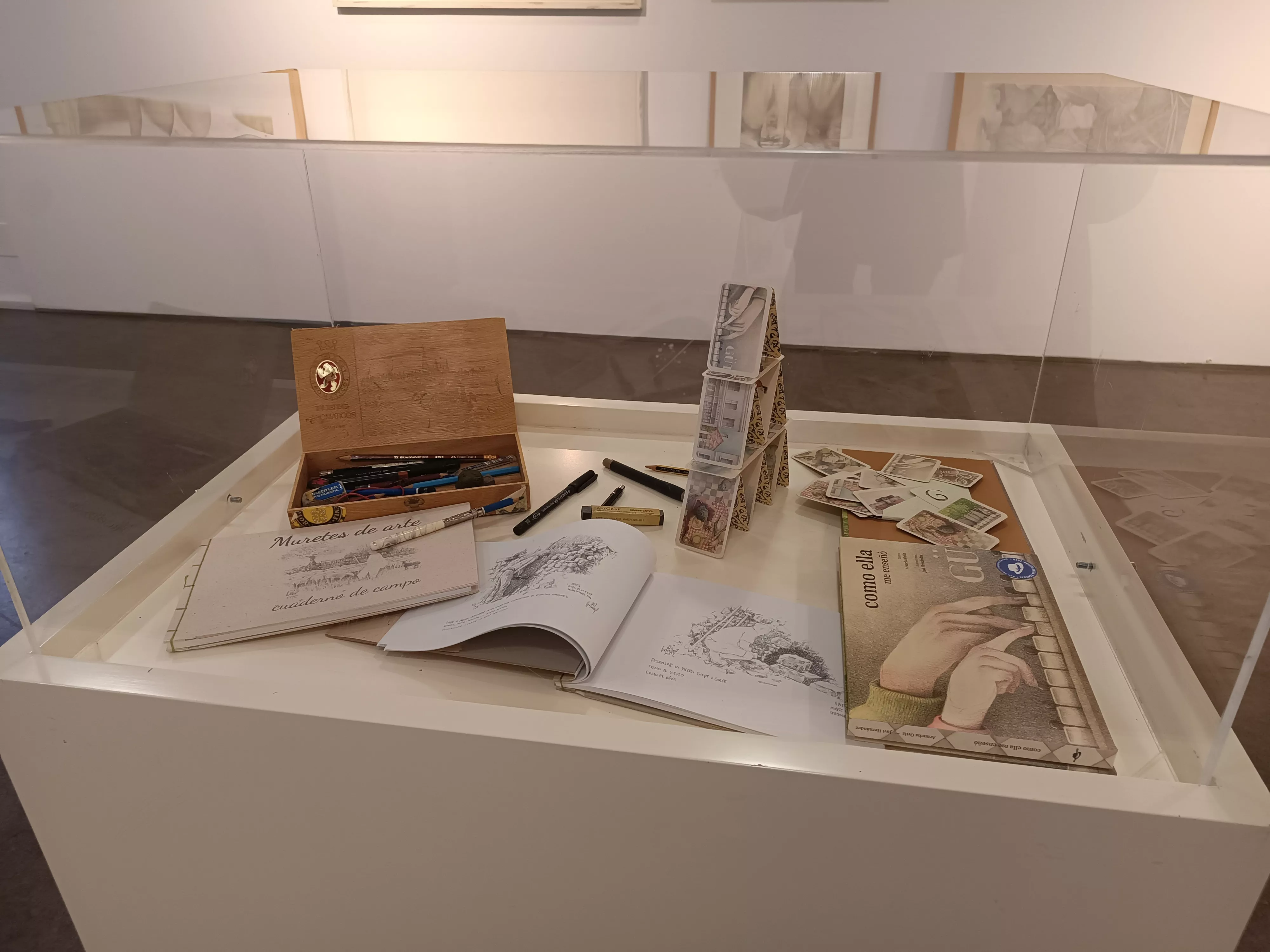 Preparación y exposición de A lápiz y con sombrero en Zaragoza.