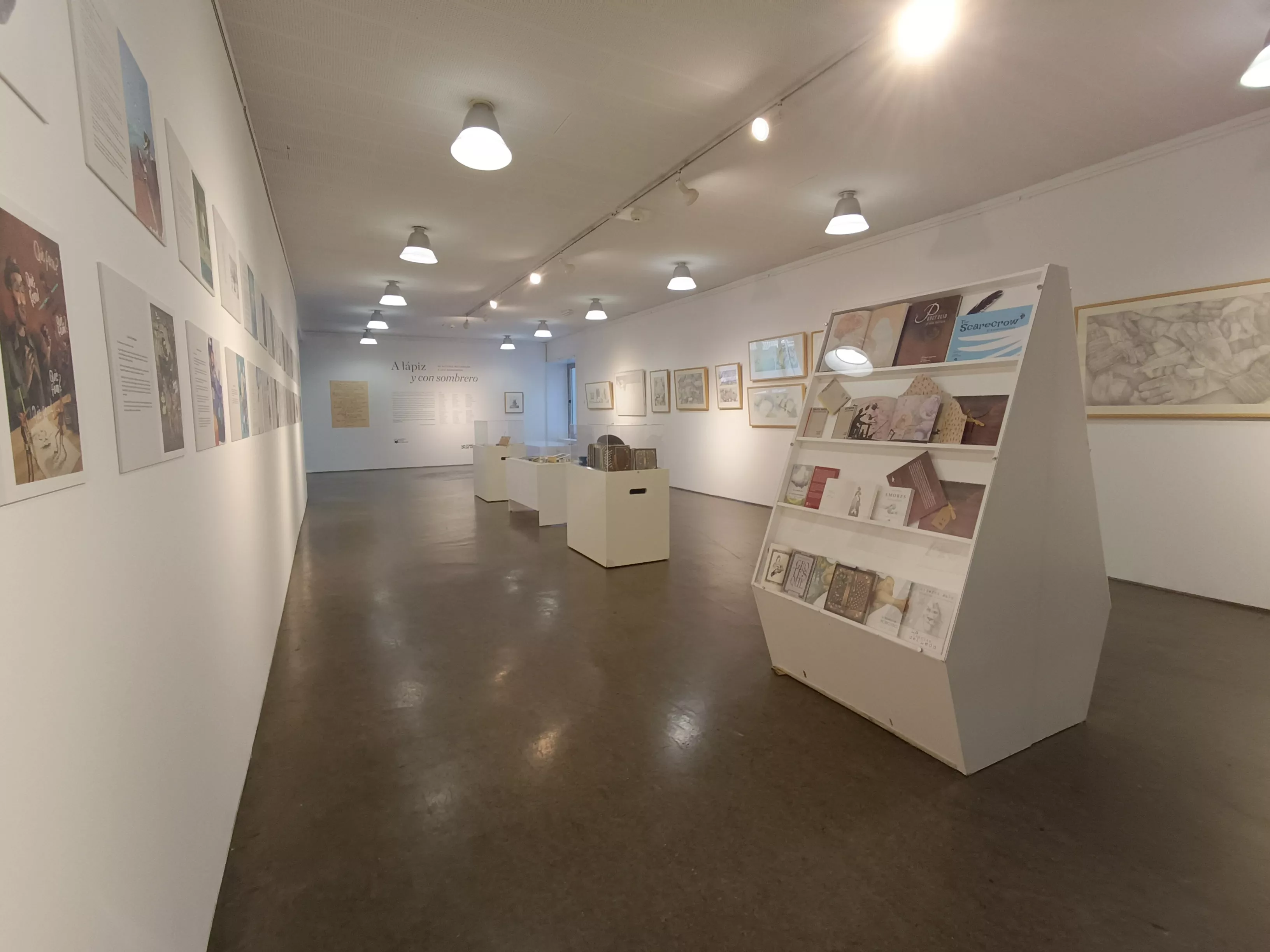 Preparación y exposición de A lápiz y con sombrero en Zaragoza.