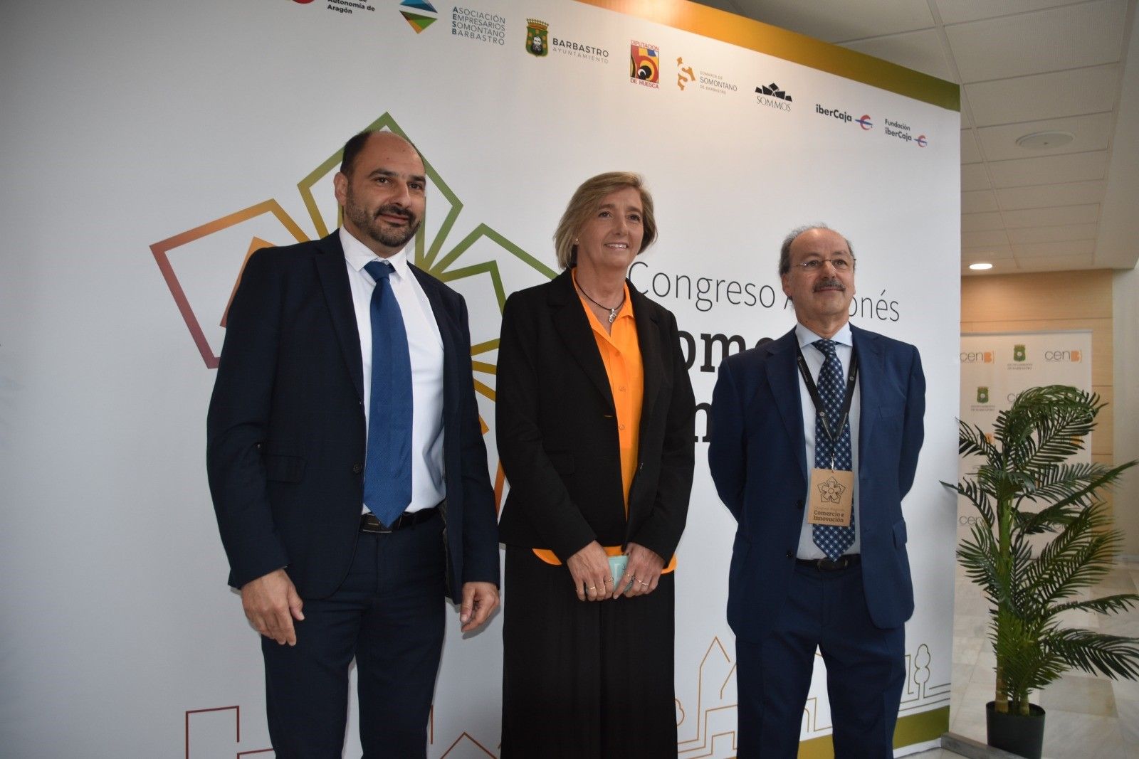Fernando Torres, Eva Fortea y José Antonio Pérez Asensi, antes del Congreso