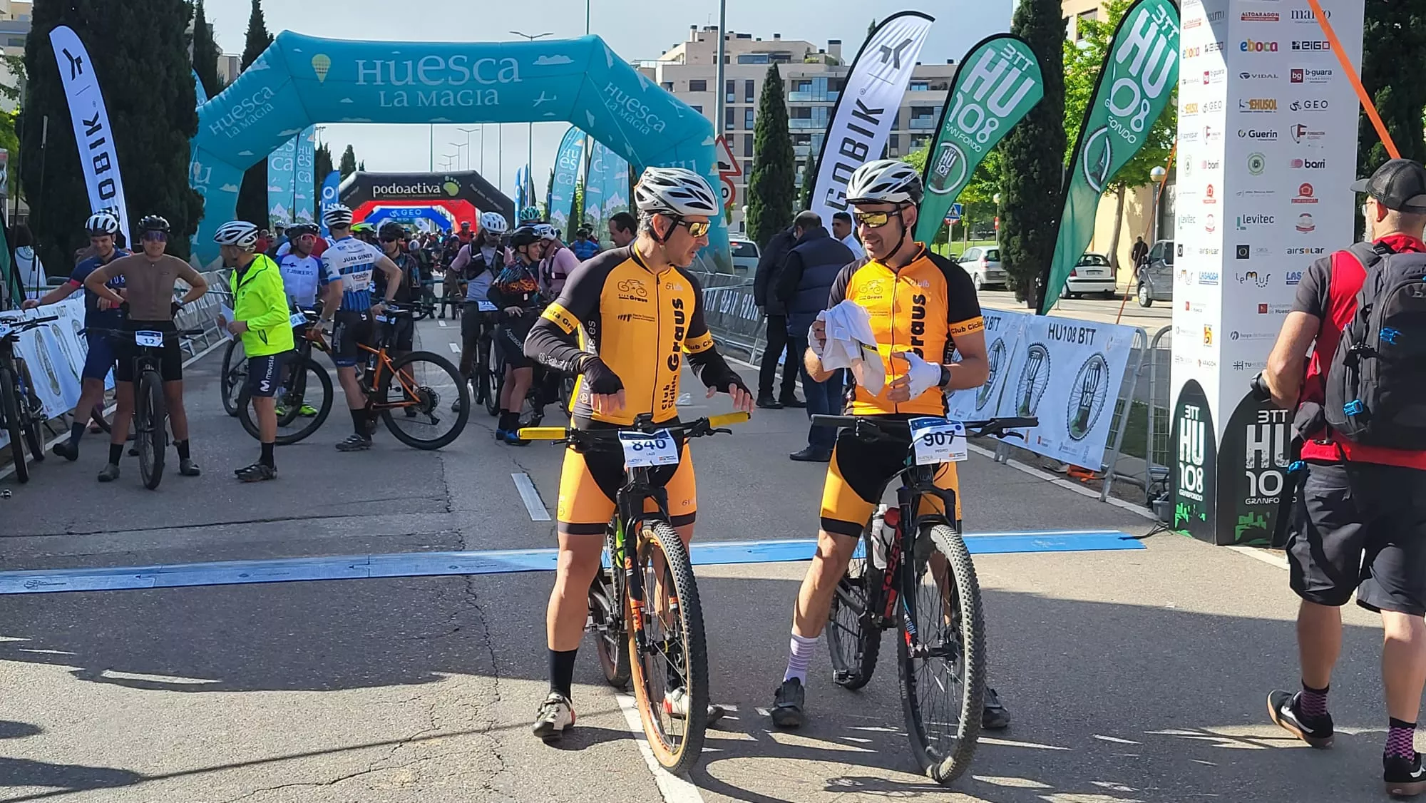 Salida de la HU BTT 108 en Huesca