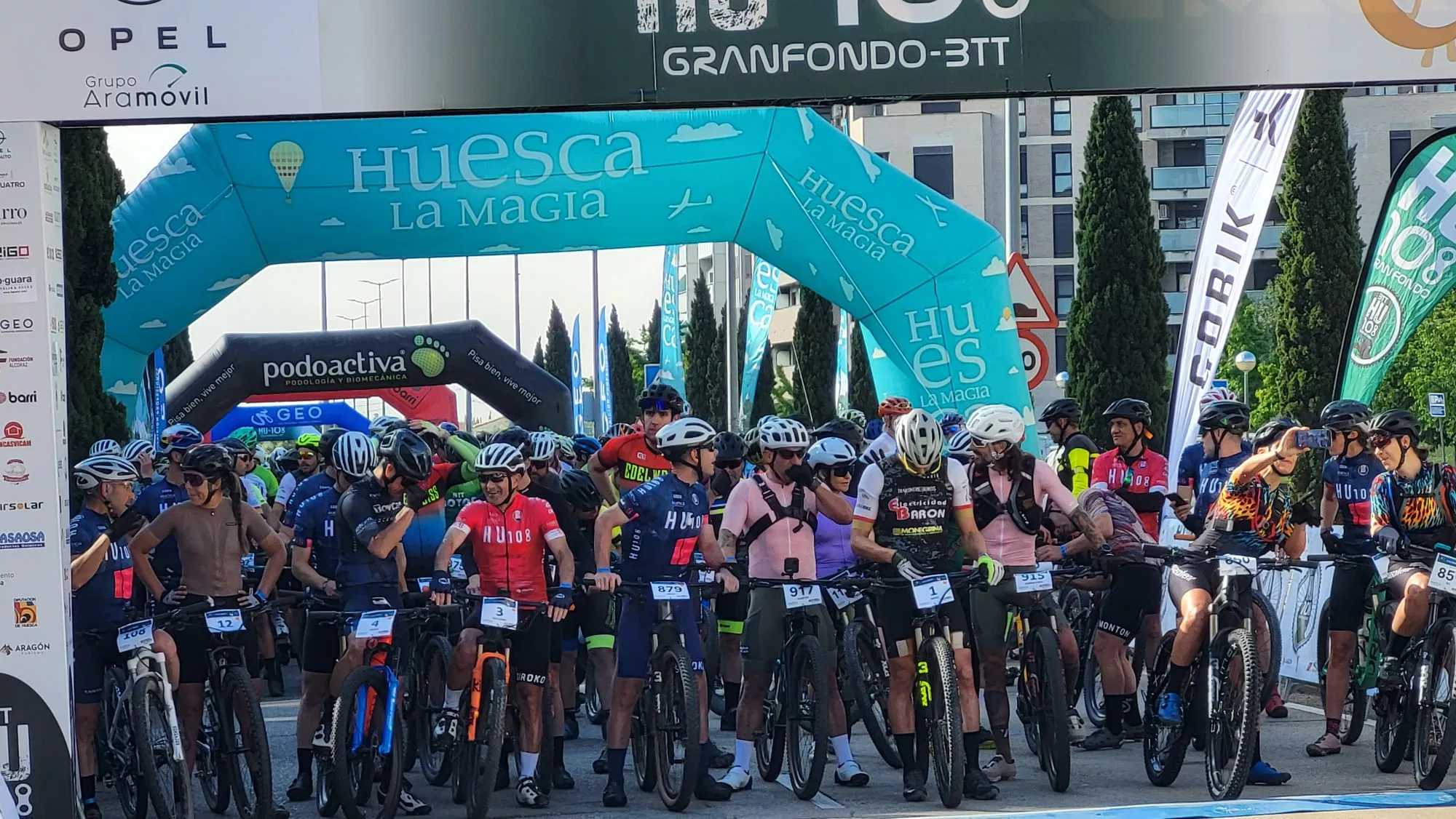 Salida de la HU BTT 108 en Huesca