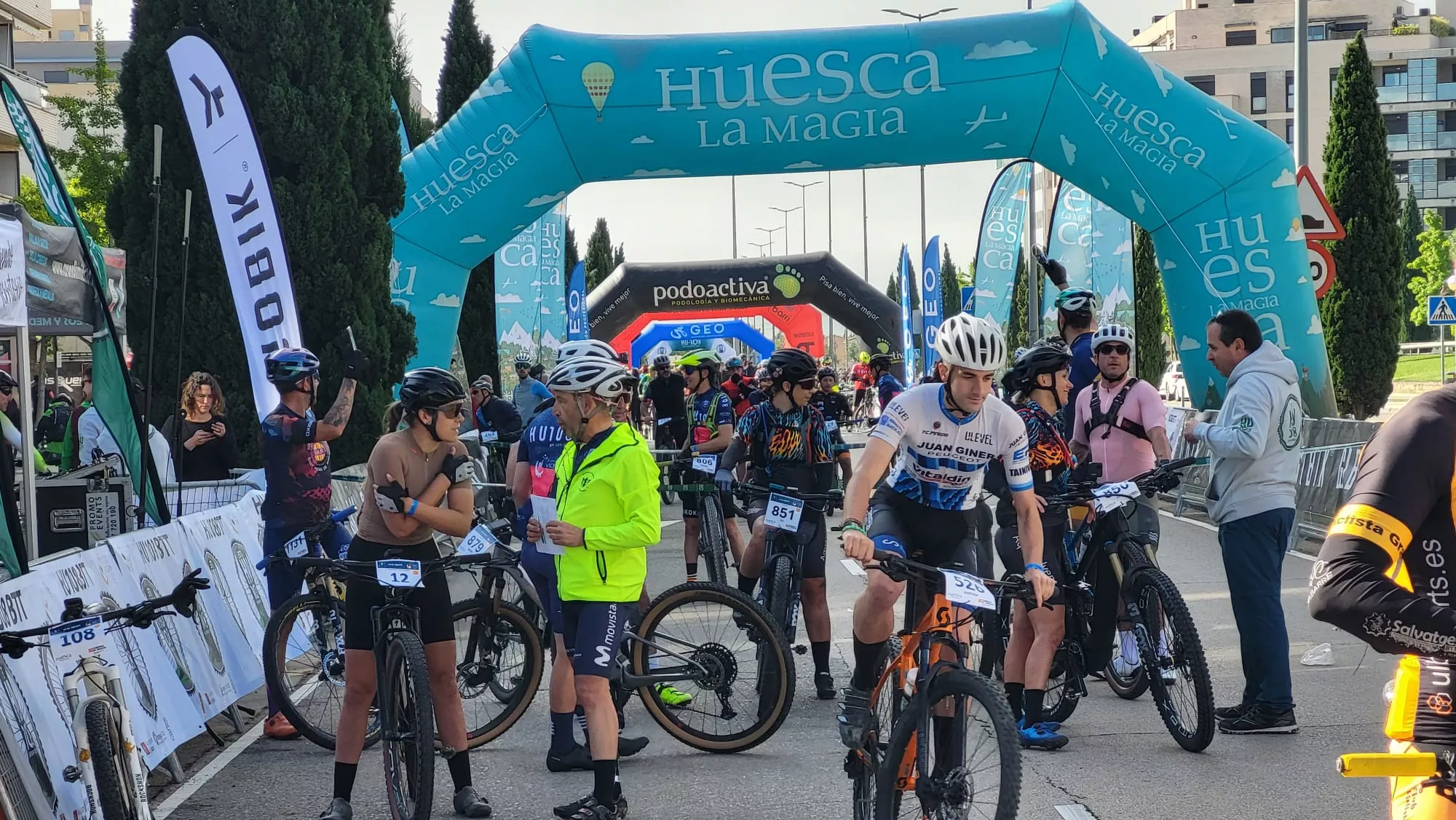 Salida de la HU BTT 108 en Huesca