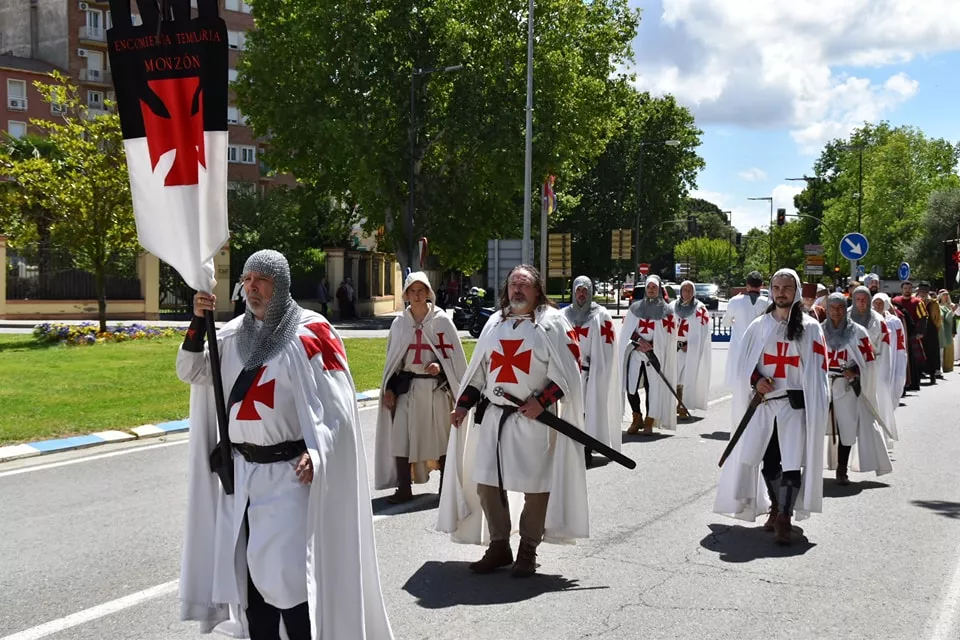 XXII Homenaje Templario a Jaime I y Guillem de Mont-Rodón en Monzón.