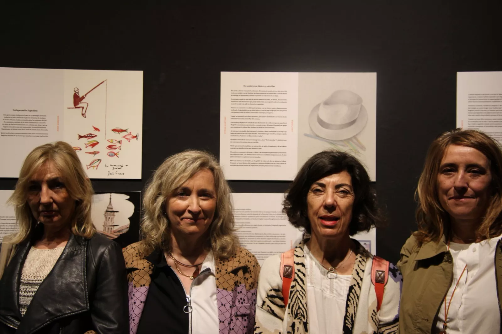  Inauguración de la exposición 'A lápiz y con sombrero' en homenaje a Javi Hernández en Huesca. Foto Carlos Neofato