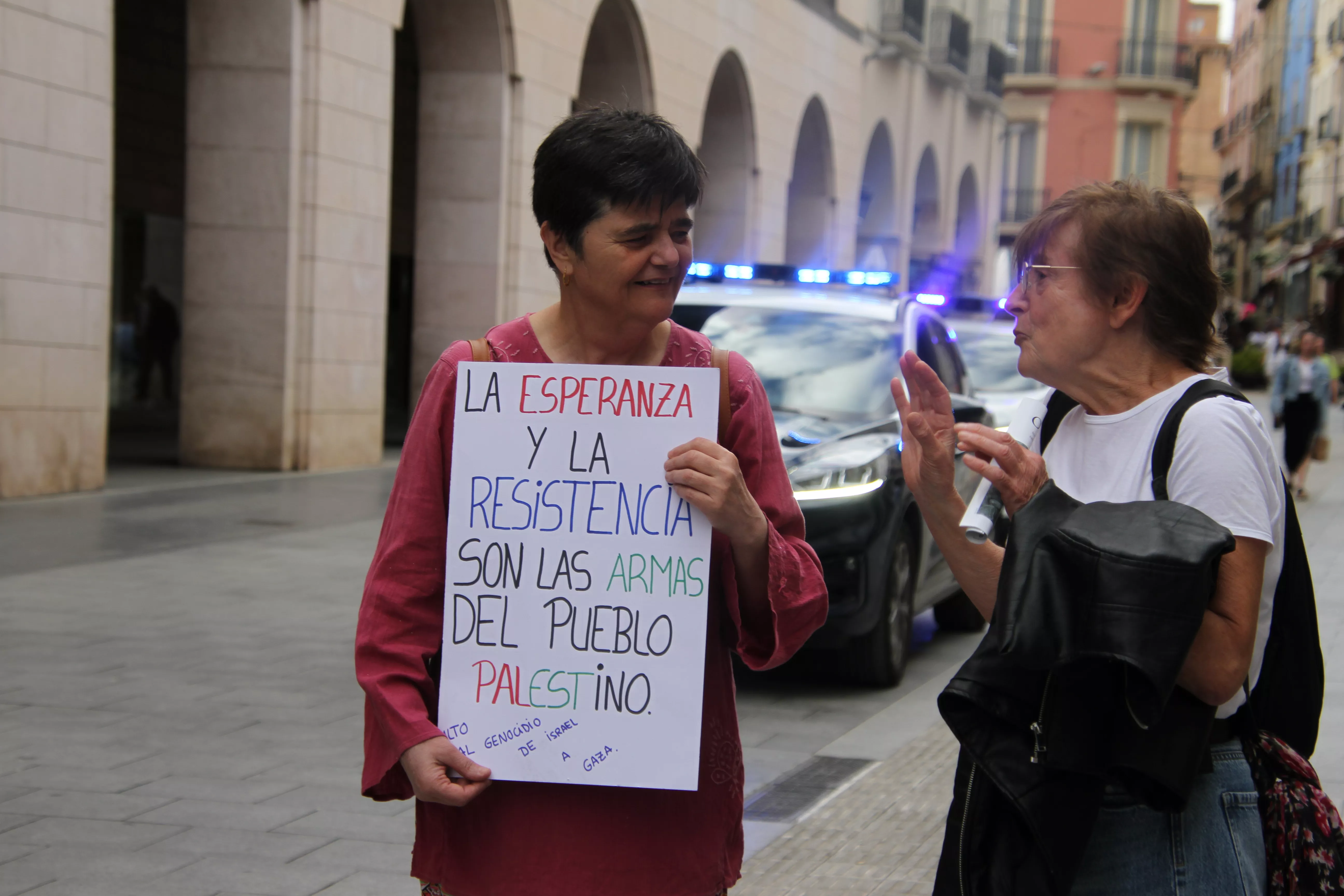 Manifestación en Huesca de apoyo a Palestina. Foto Carlos Neofato