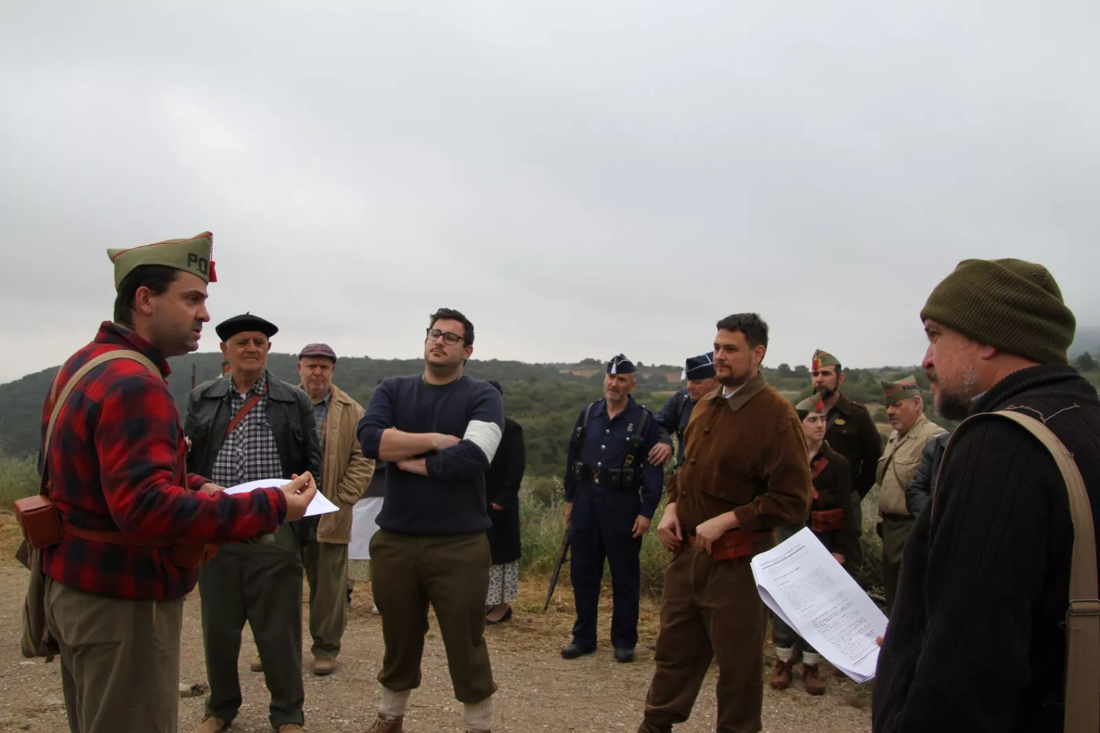 Sexta edición de la VI Trinchera Viviente de la Ruta Orwell en Alcubierre. Foto Carlos Neofato