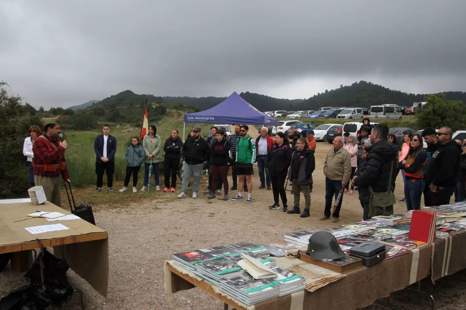 Sexta edición de la VI Trinchera Viviente de la Ruta Orwell en Alcubierre. Foto Carlos Neofato