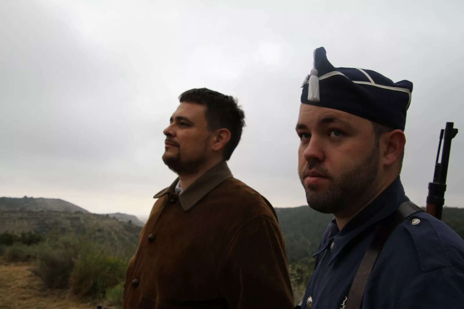 Sexta edición de la VI Trinchera Viviente de la Ruta Orwell en Alcubierre. Foto Carlos Neofato