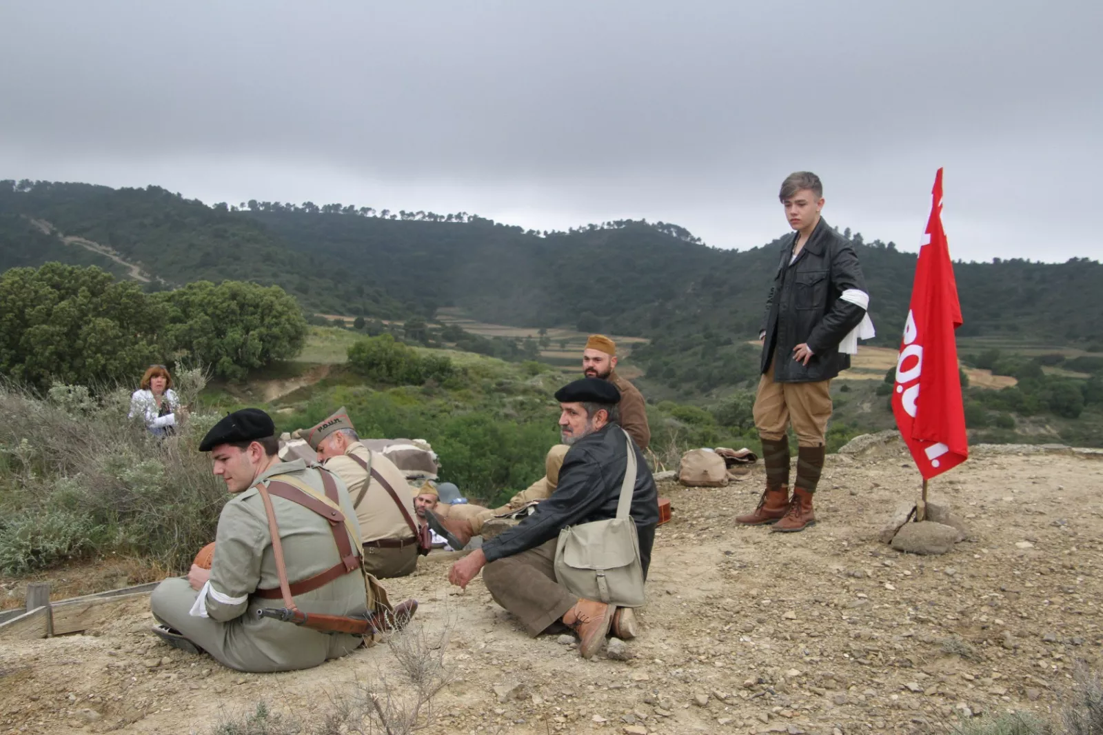 Sexta edición de la VI Trinchera Viviente de la Ruta Orwell en Alcubierre. Foto Carlos Neofato