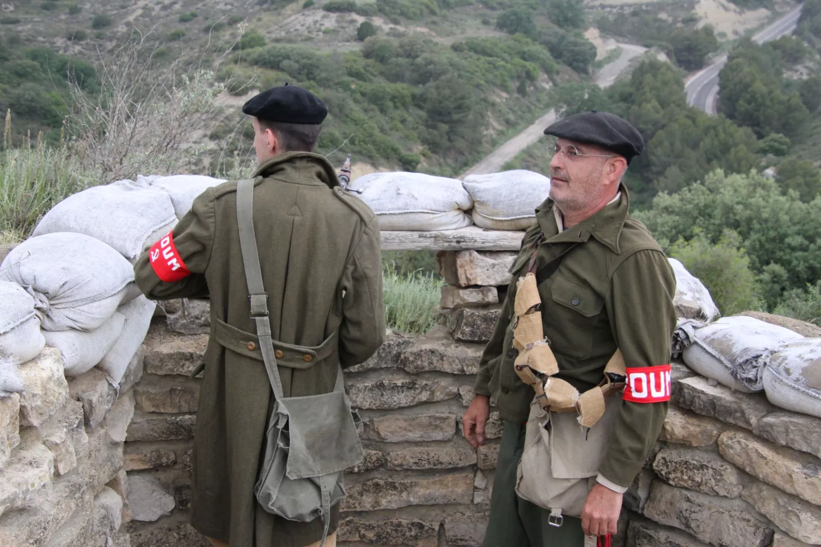 Sexta edición de la VI Trinchera Viviente de la Ruta Orwell en Alcubierre. Foto Carlos Neofato