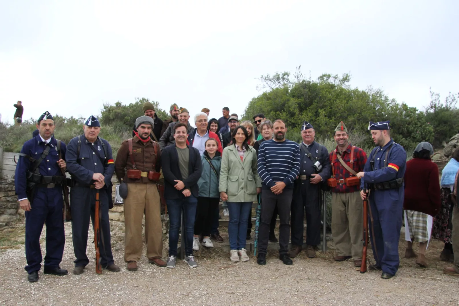 Sexta edición de la VI Trinchera Viviente de la Ruta Orwell en Alcubierre. Foto Carlos Neofato