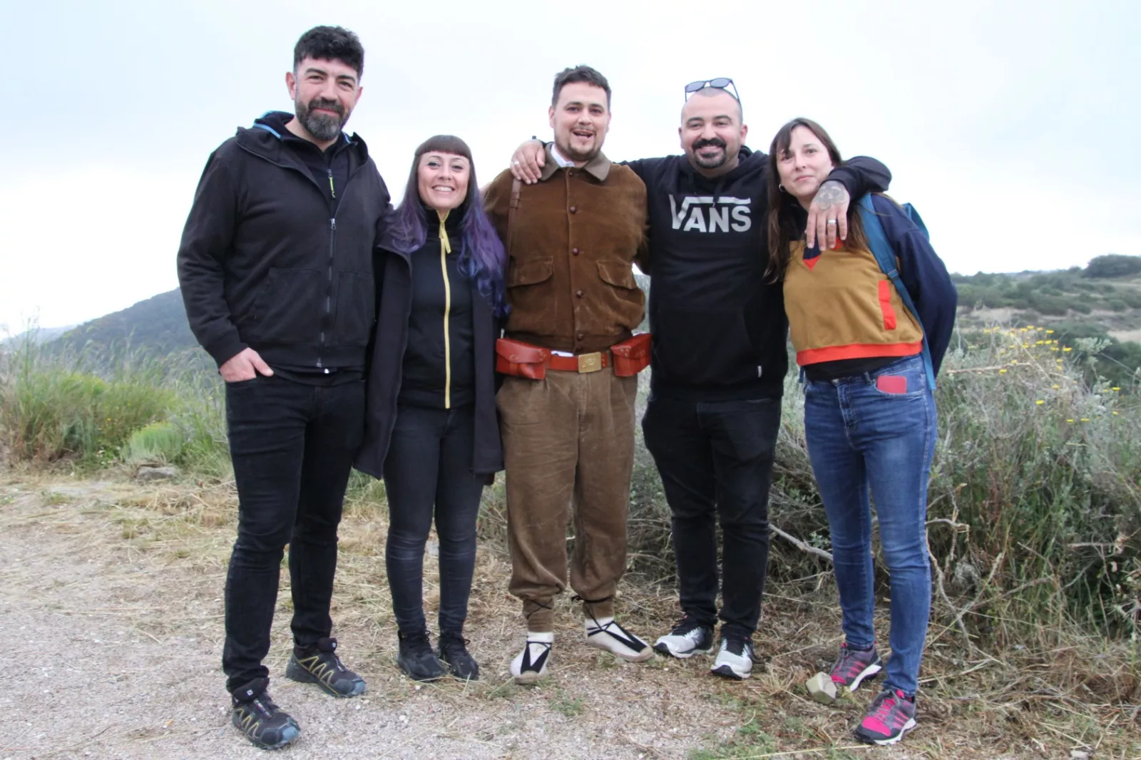 Sexta edición de la VI Trinchera Viviente de la Ruta Orwell en Alcubierre. Foto Carlos Neofato