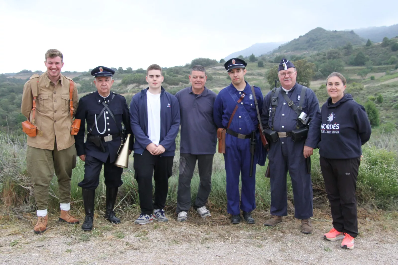 Sexta edición de la VI Trinchera Viviente de la Ruta Orwell en Alcubierre. Foto Carlos Neofato