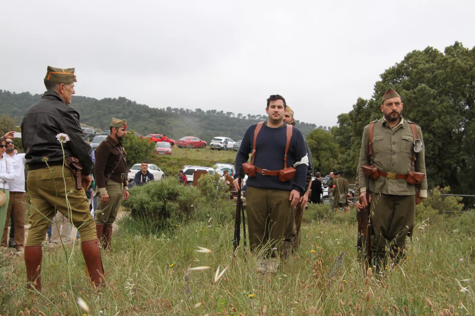 Sexta edición de la VI Trinchera Viviente de la Ruta Orwell en Alcubierre. Foto Carlos Neofato
