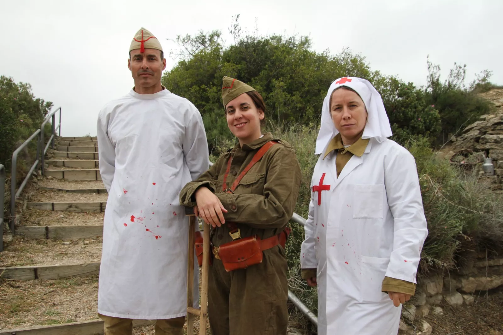 Sexta edición de la VI Trinchera Viviente de la Ruta Orwell en Alcubierre. Foto Carlos Neofato