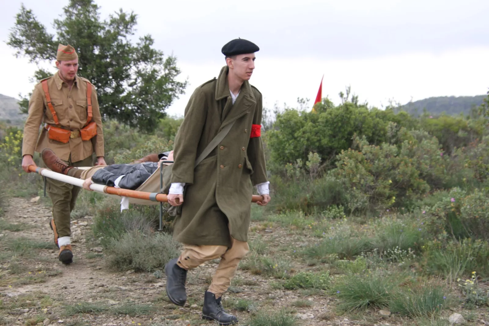 Sexta edición de la VI Trinchera Viviente de la Ruta Orwell en Alcubierre. Foto Carlos Neofato