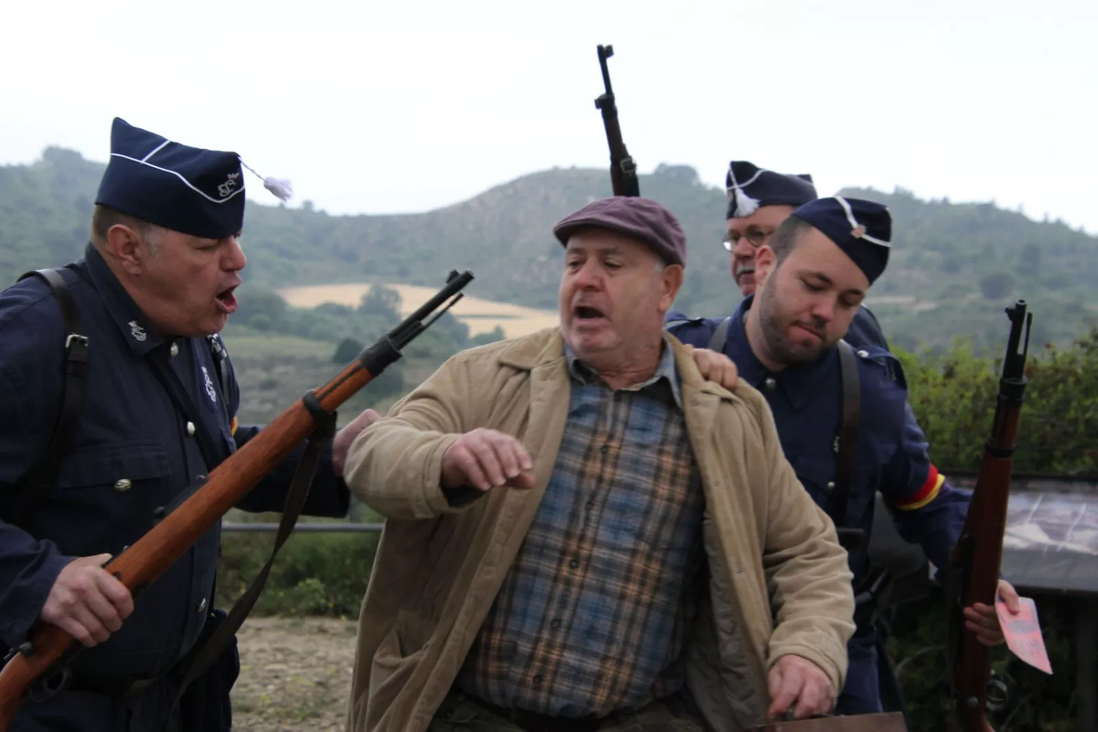 Sexta edición de la VI Trinchera Viviente de la Ruta Orwell en Alcubierre. Foto Carlos Neofato