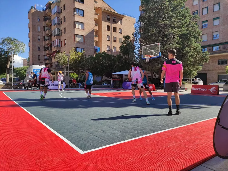 Imágenes de la Aragón 3x3 Ibercaja de baloncesto