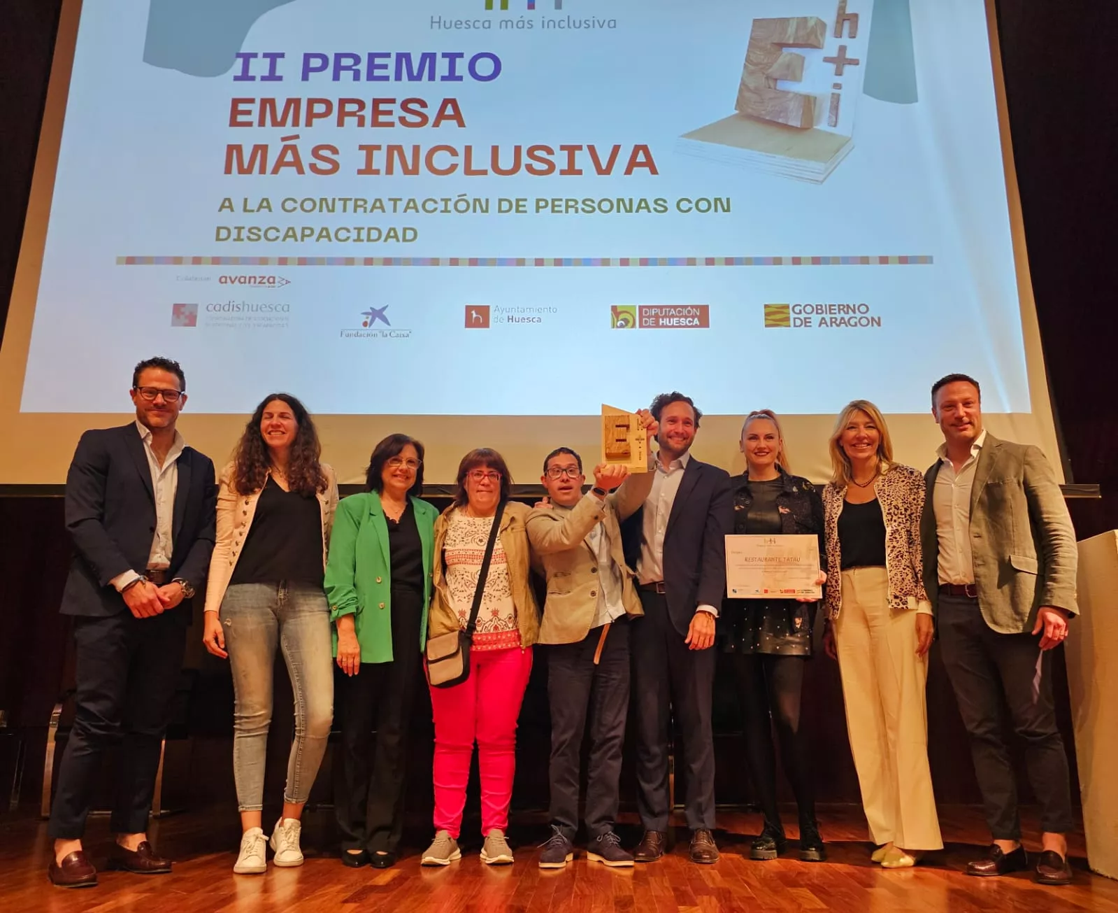 Foto de familia, en el acto de entrega del II Premio Empresa Más Inclusiva. Foto de familia, en el acto de entrega del II Premio Empresa Más Inclusiva.