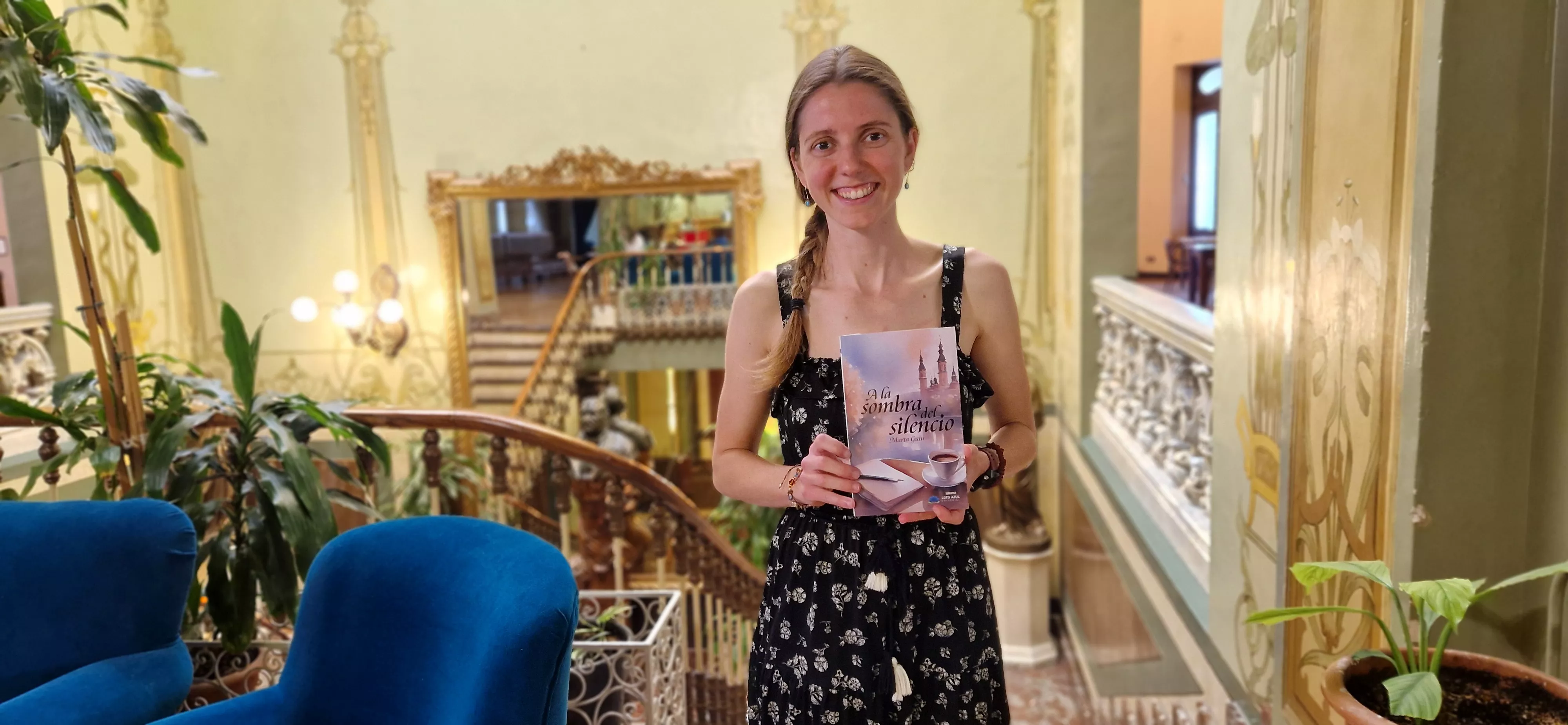 Marta Guiu Carrera, en el Casino de Huesca. Foto Myriam Martínez 