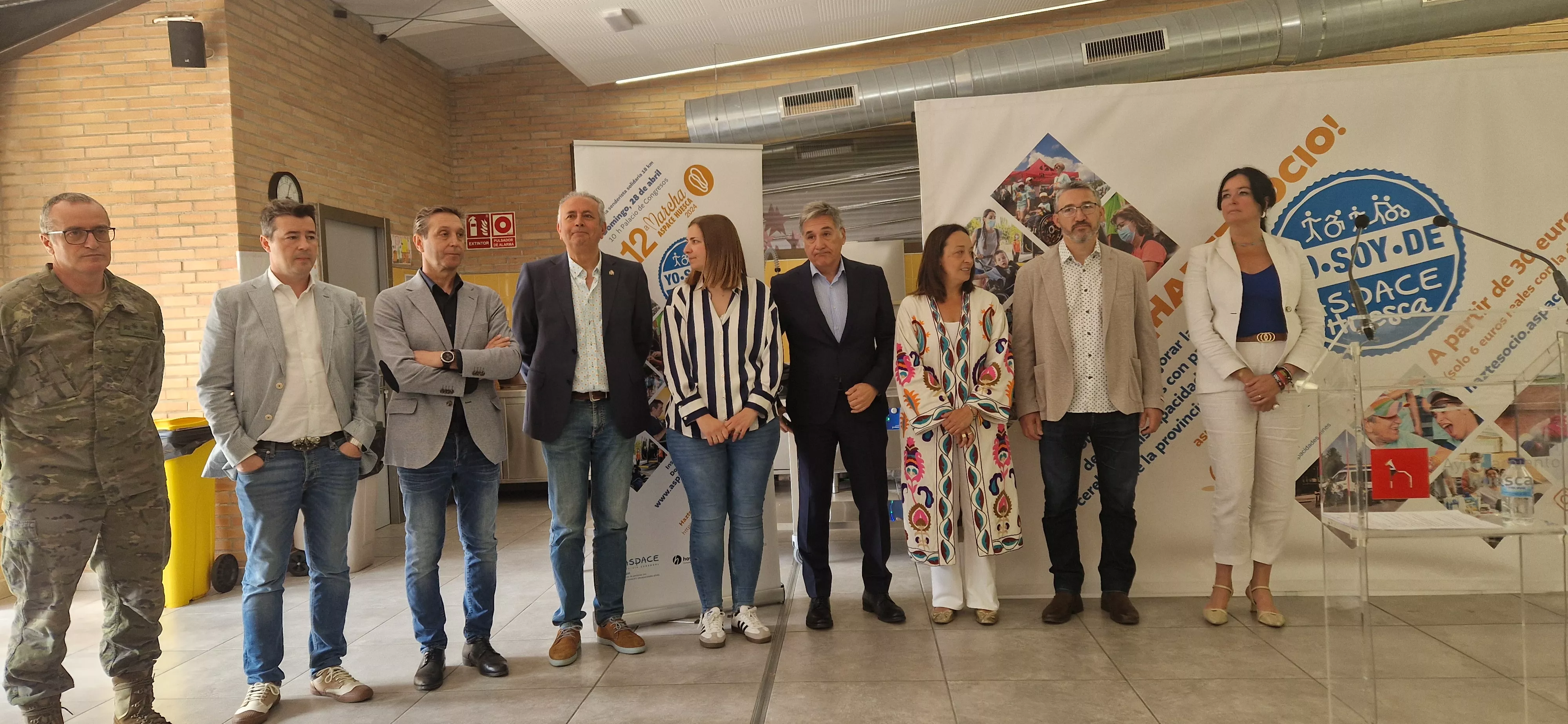 Acto de agradecimiento a los colaboradores de la 12ª Marcha Aspace Huesca. Foto Myriam Martínez