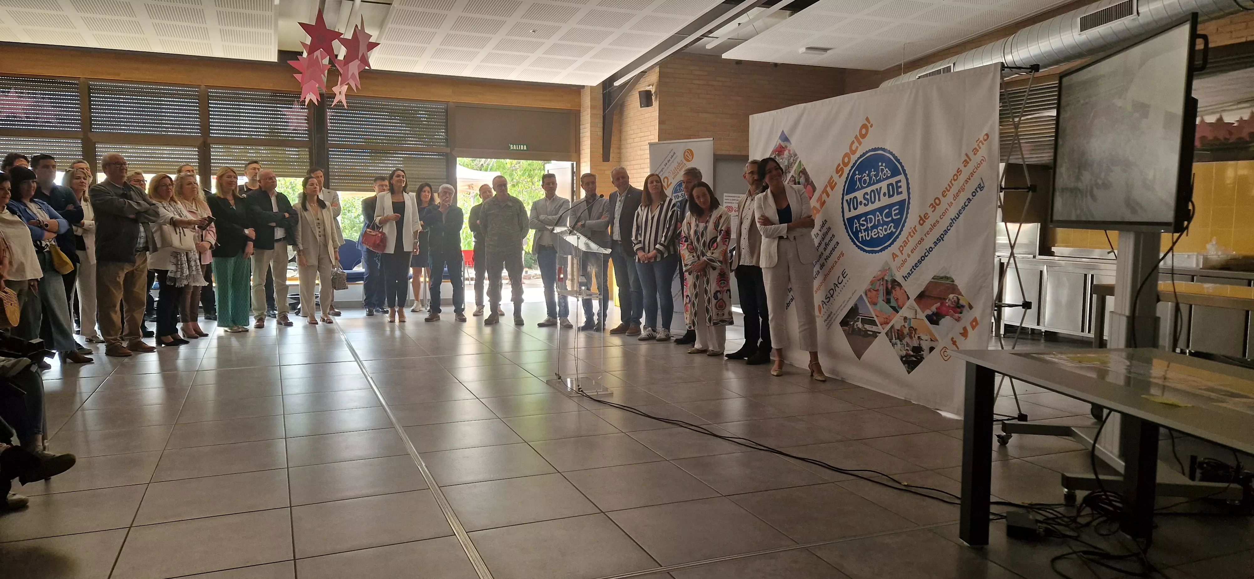 Acto de agradecimiento a los colaboradores de la 12ª Marcha Aspace Huesca. Foto Myriam Martínez