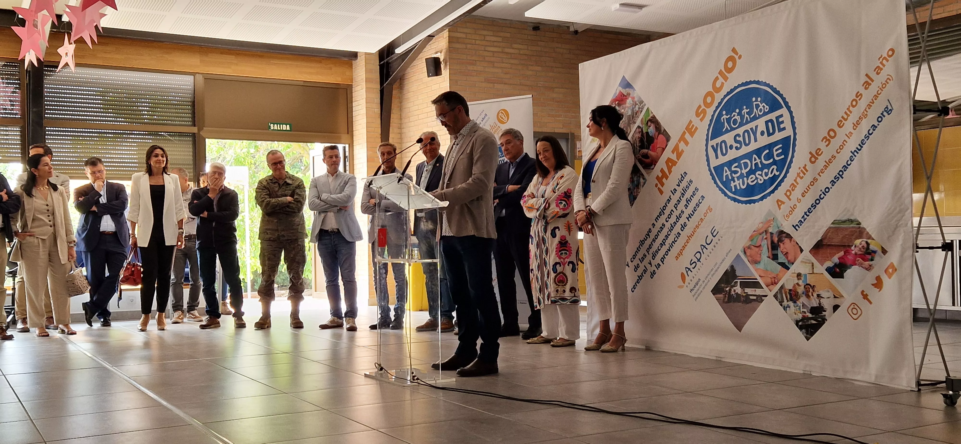 Acto de agradecimiento a los colaboradores de la 12ª Marcha Aspace Huesca. Foto Myriam Martínez