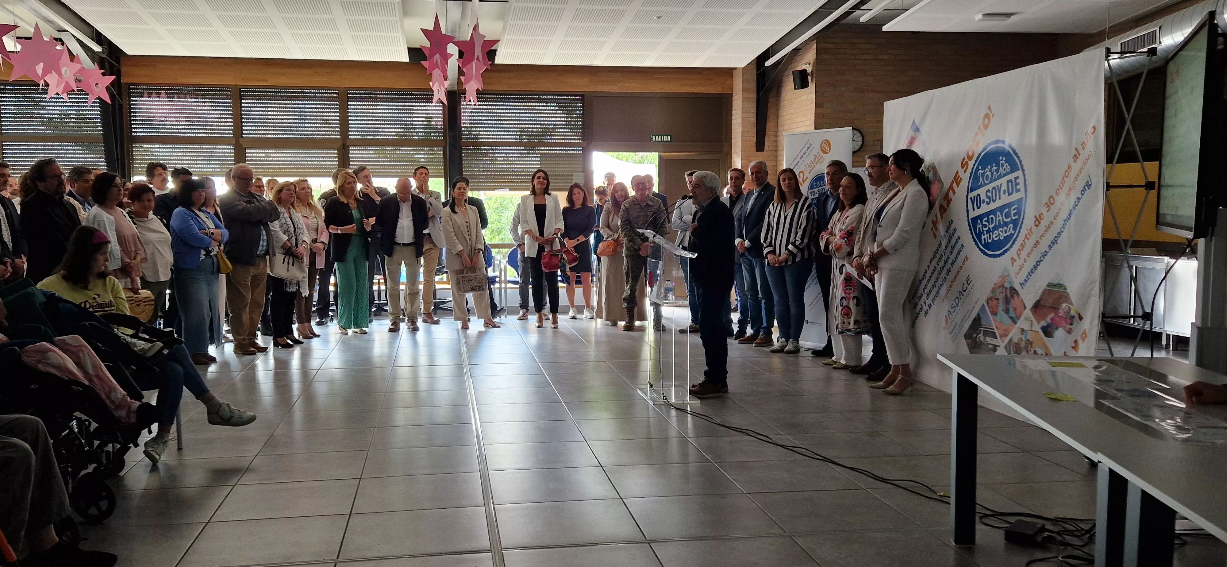 Acto de agradecimiento a los colaboradores de la 12ª Marcha Aspace Huesca. Foto Myriam Martínez