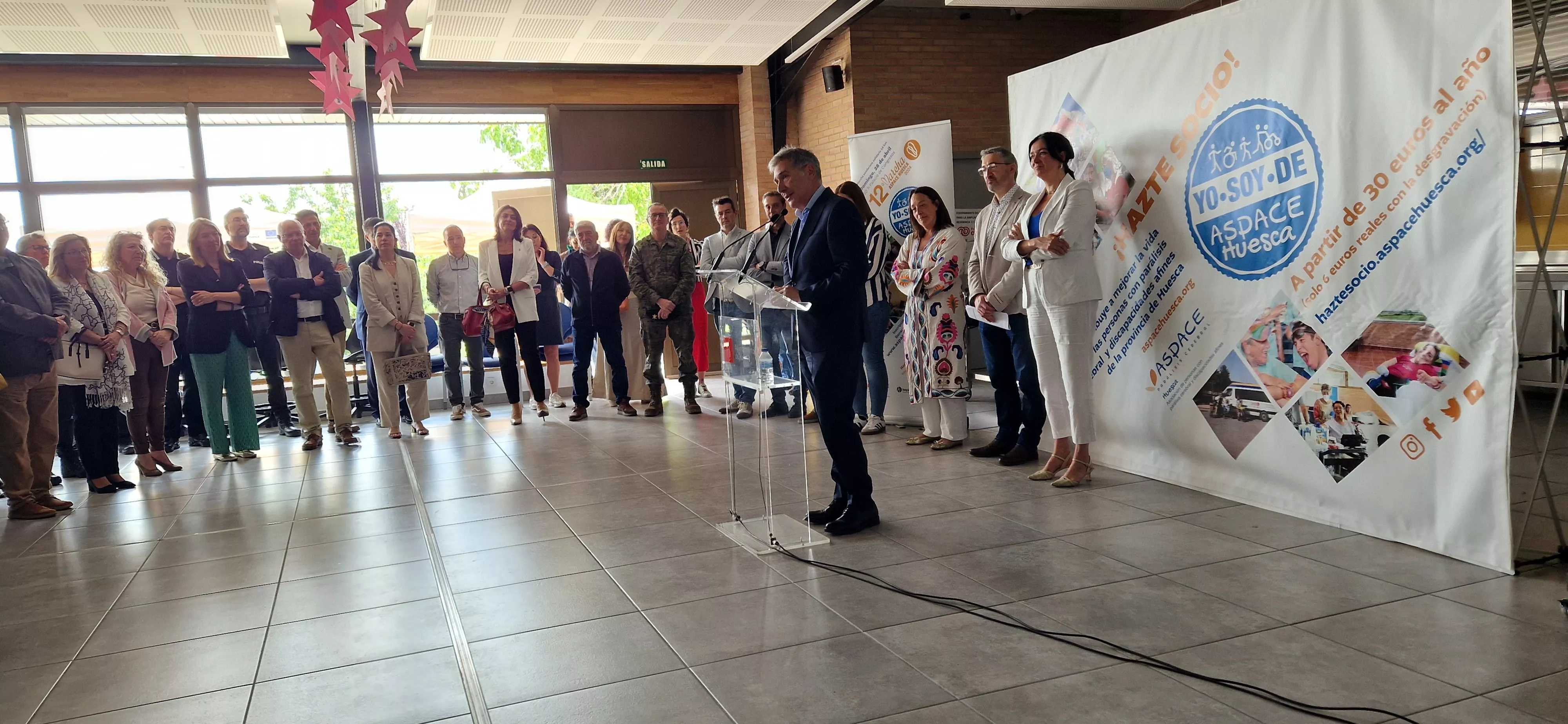 Acto de agradecimiento a los colaboradores de la 12ª Marcha Aspace Huesca. Foto Myriam Martínez