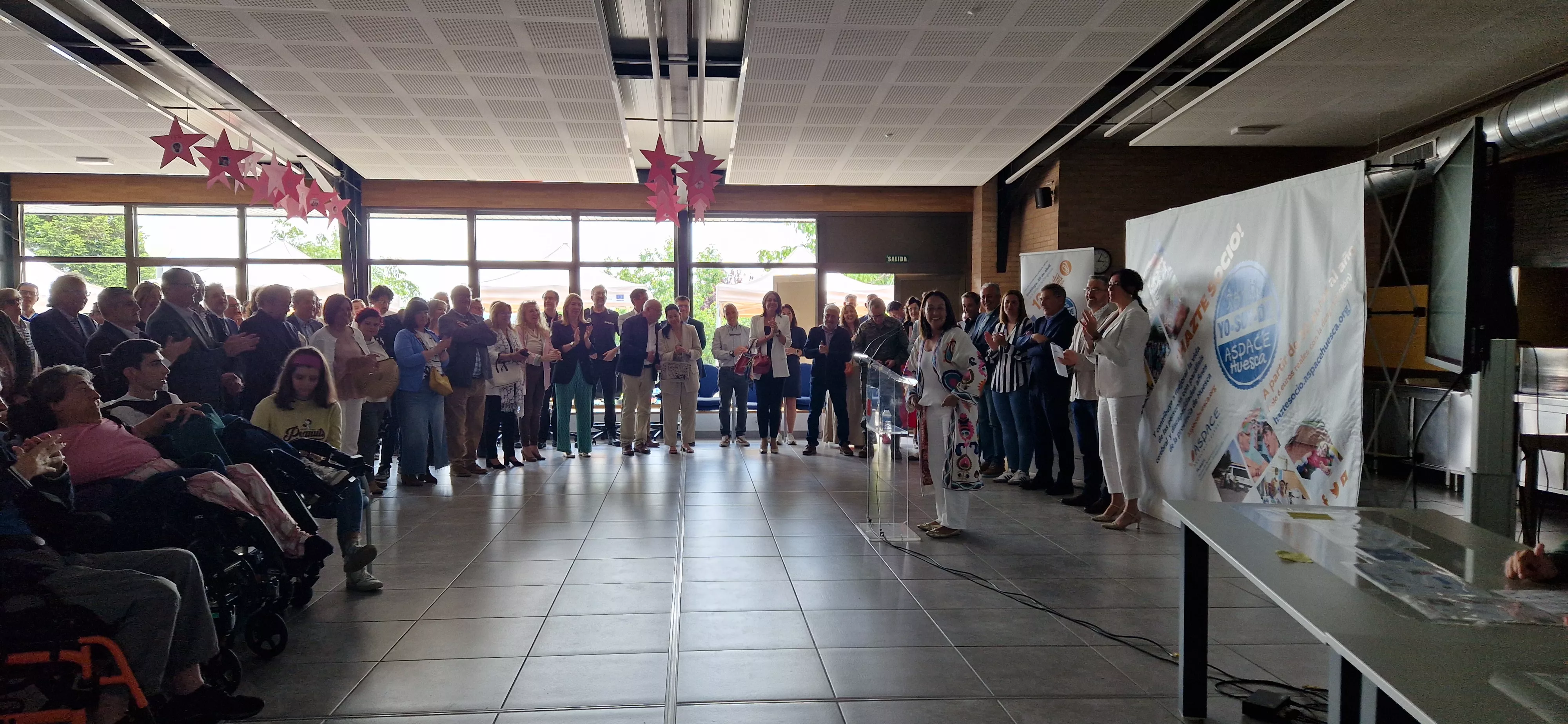 Acto de agradecimiento a los colaboradores de la 12ª Marcha Aspace Huesca. Foto Myriam Martínez