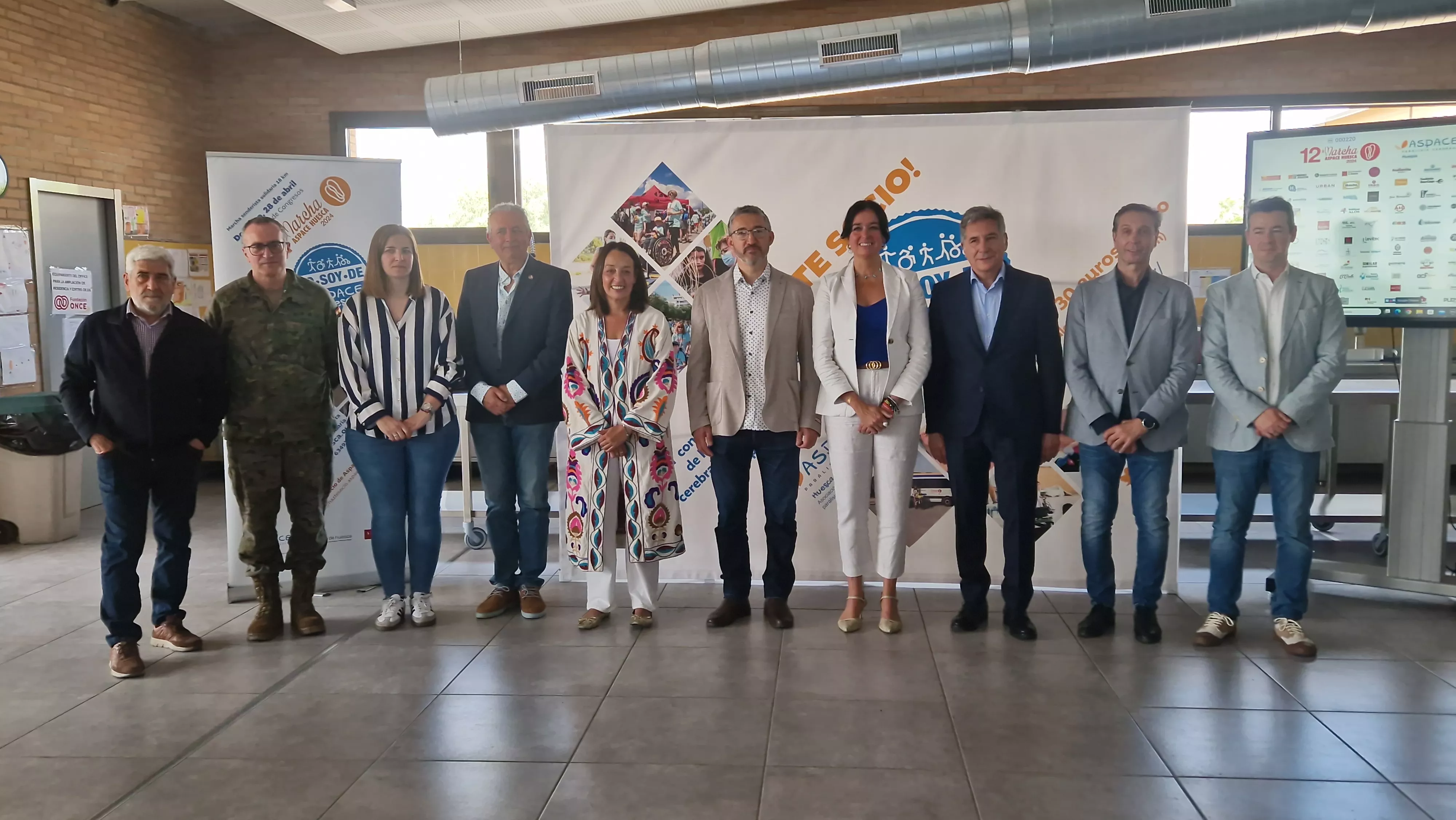 Acto de agradecimiento a los colaboradores de la 12ª Marcha Aspace Huesca. Foto Myriam Martínez