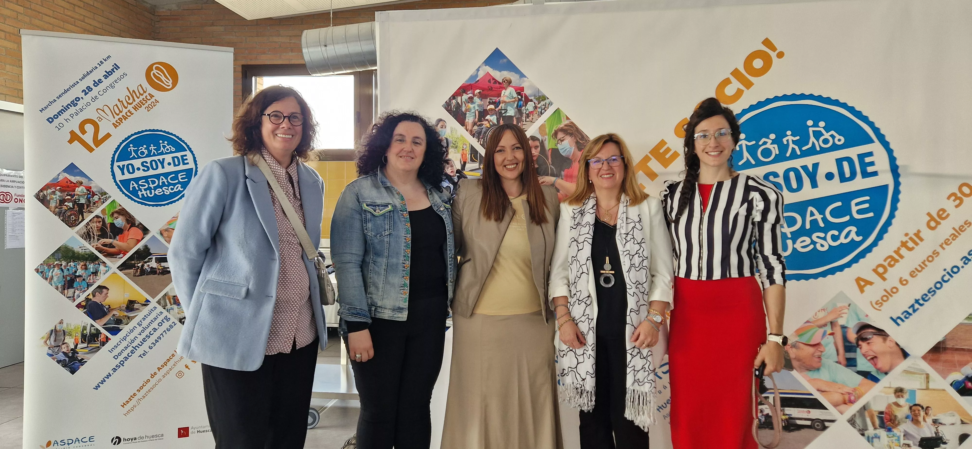 Acto de agradecimiento a los colaboradores de la 12ª Marcha Aspace Huesca. Foto Myriam Martínez