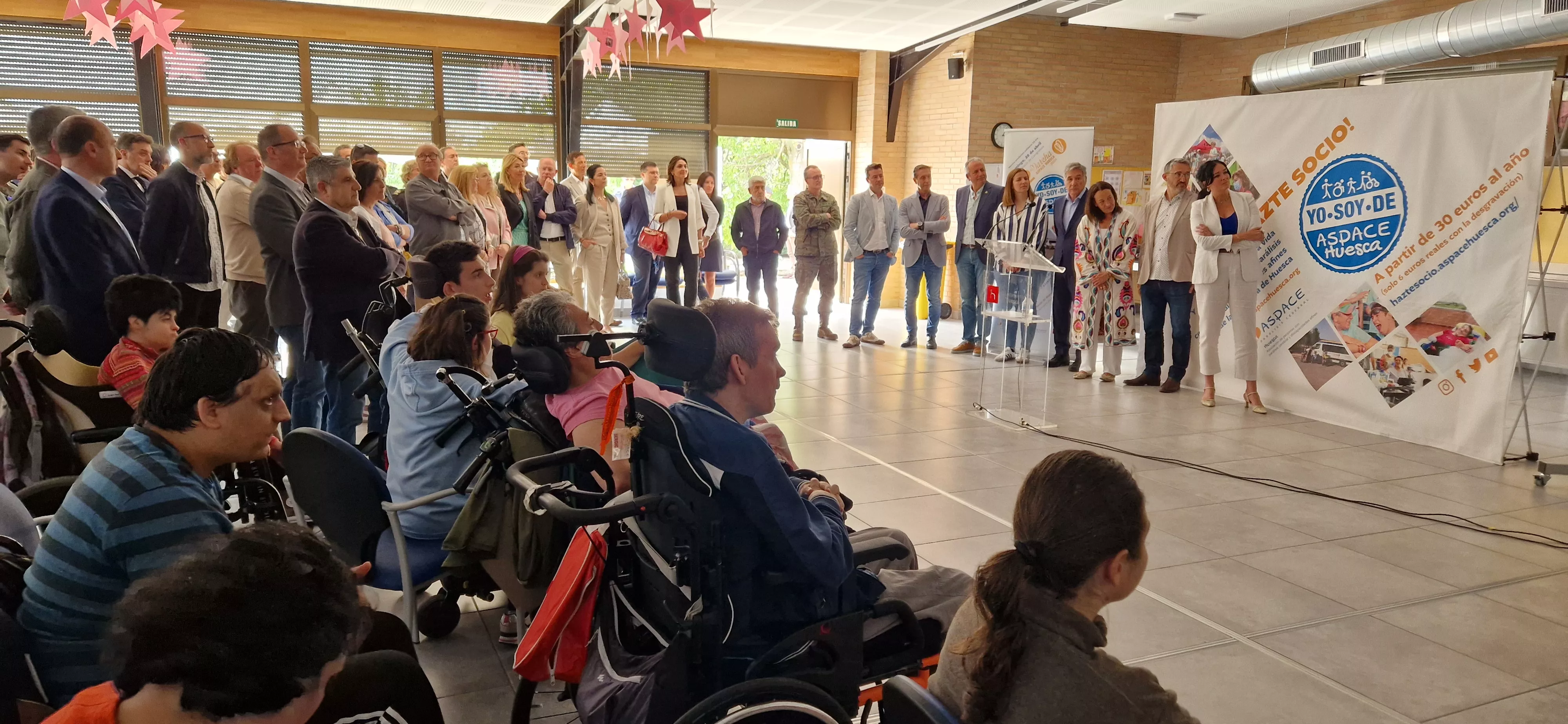 Acto de agradecimiento a los colaboradores de la 12ª Marcha Aspace Huesca. Foto Myriam Martínez