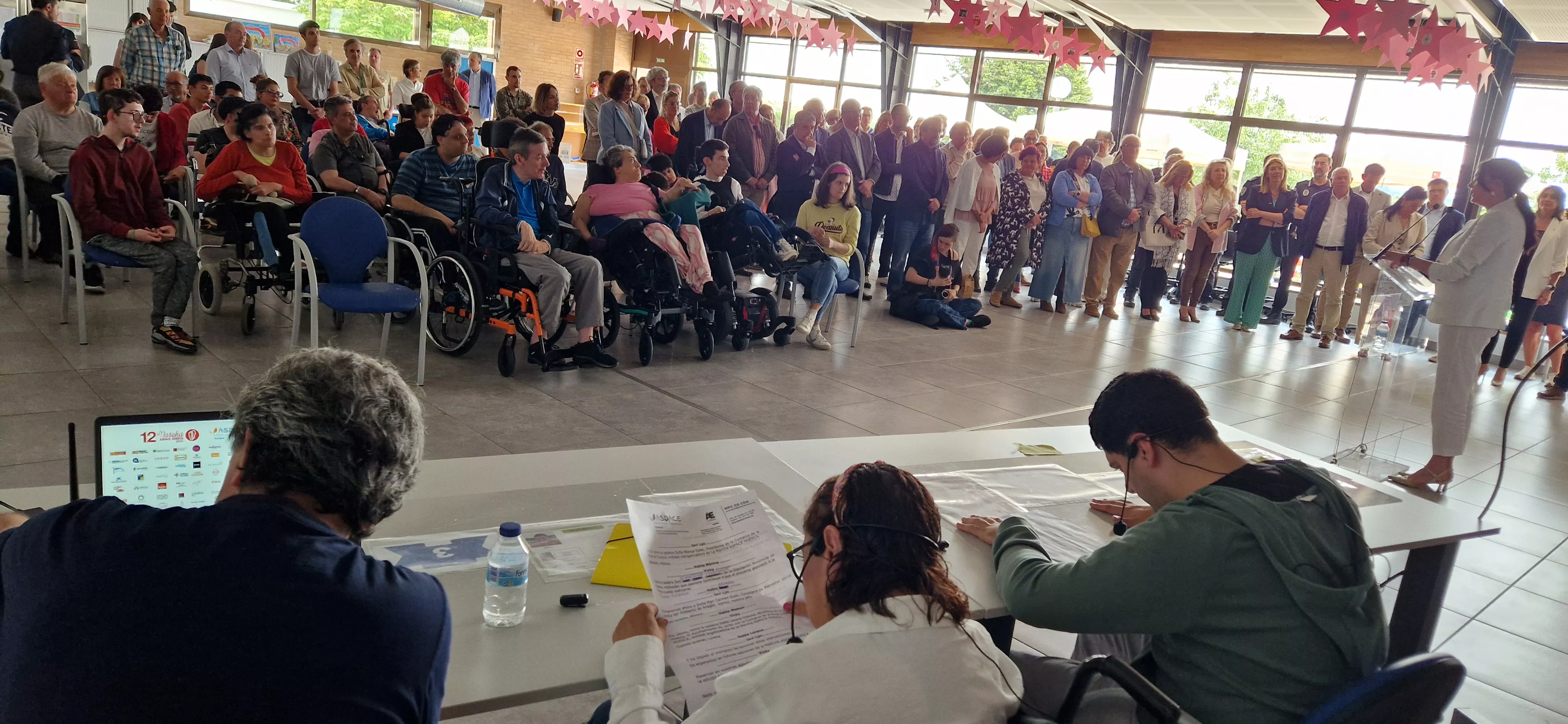 Acto de agradecimiento a los colaboradores de la 12ª Marcha Aspace Huesca. Foto Myriam Martínez