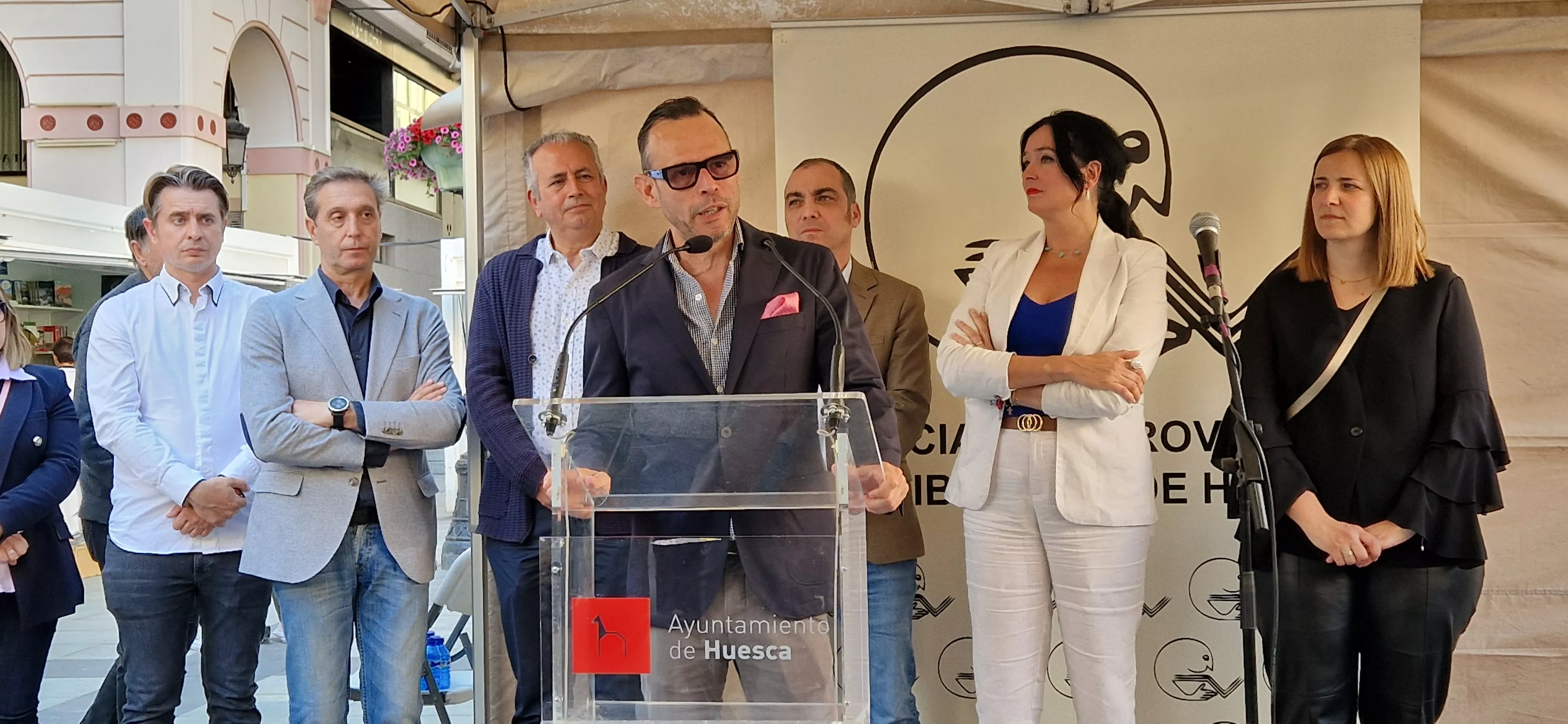 Pedro Olloqui. Inauguración de la 40º Feria del Libro de Huesca. Foto Myriam Martínez
