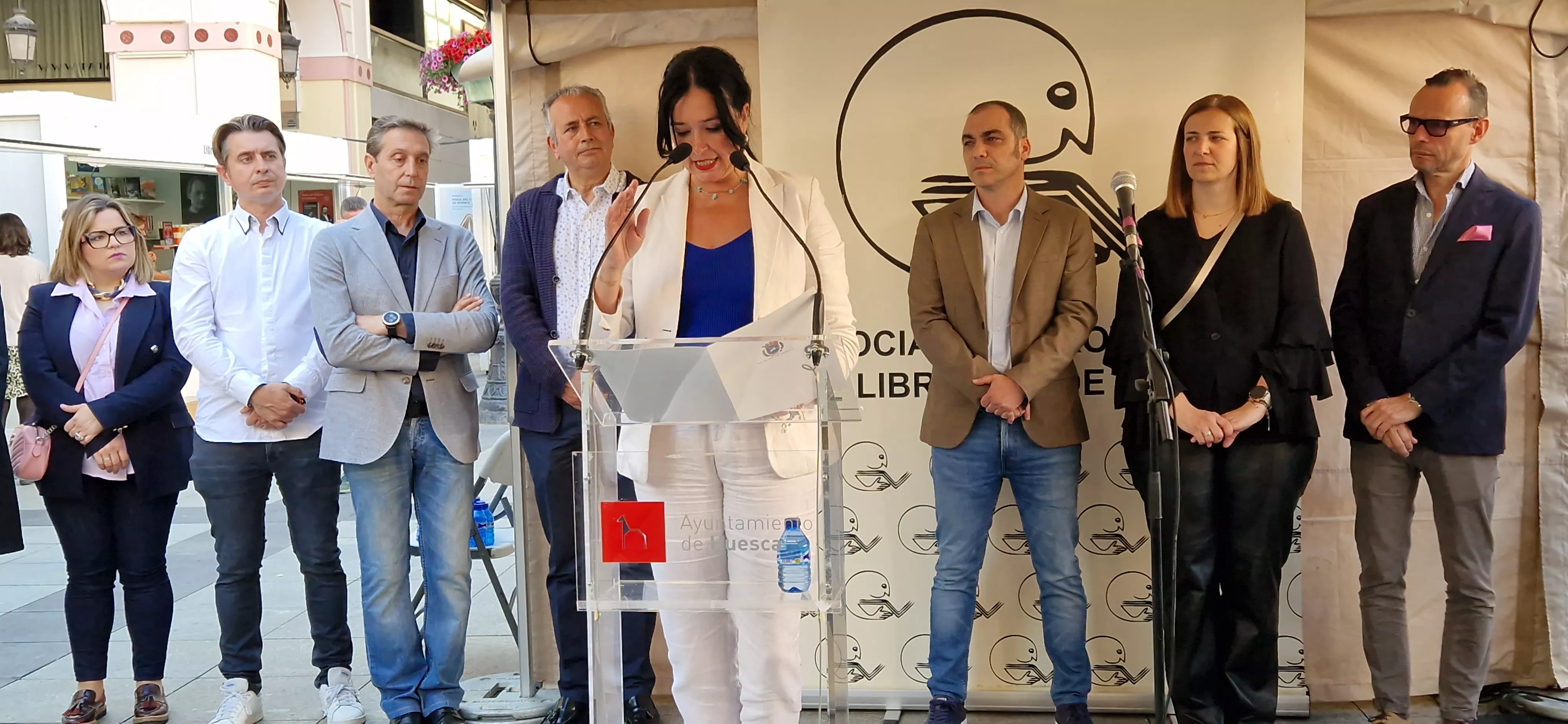 Lorena Orduna. Inauguración de la 40º Feria del Libro de Huesca. Foto Myriam Martínez