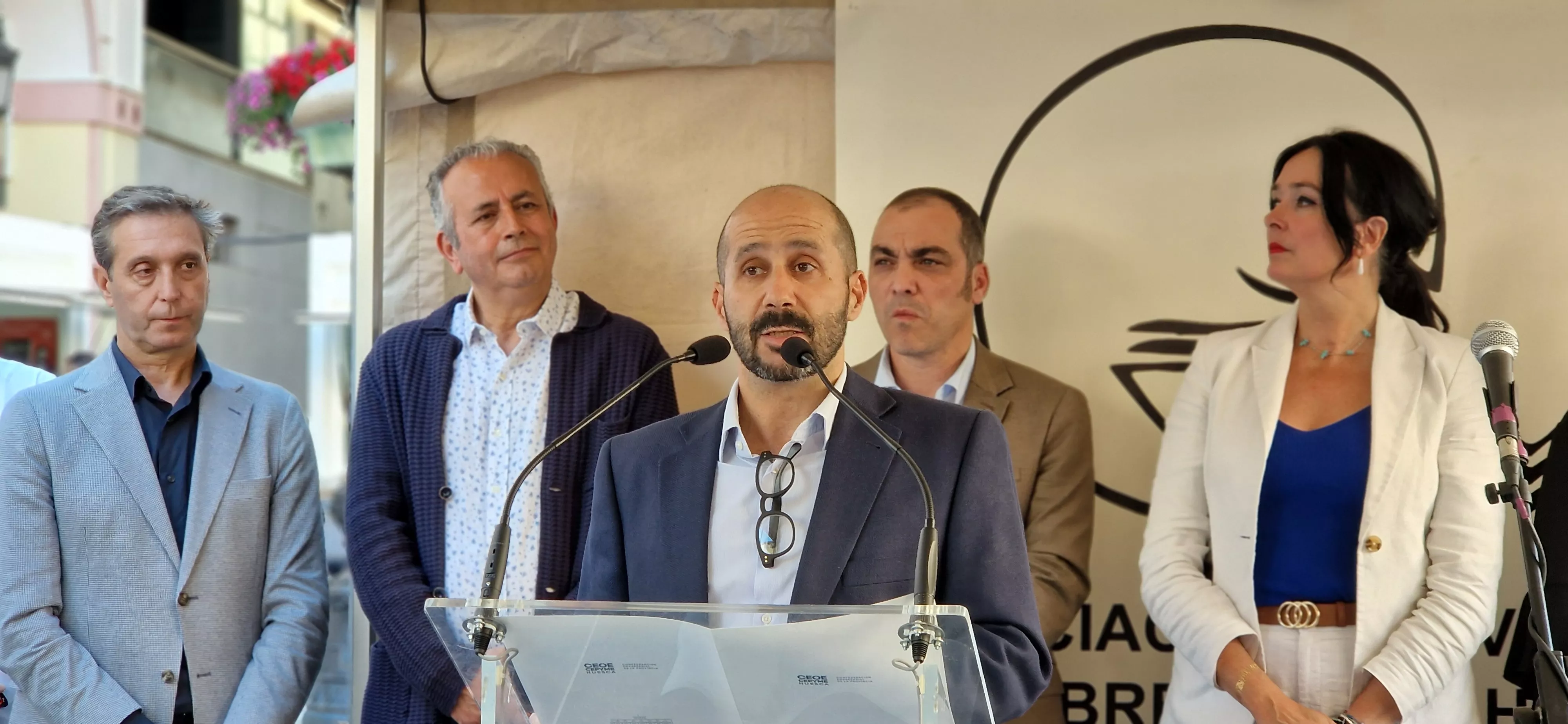 Fernando Arguis. Inauguración de la 40º Feria del Libro de Huesca. Foto Myriam Martínez