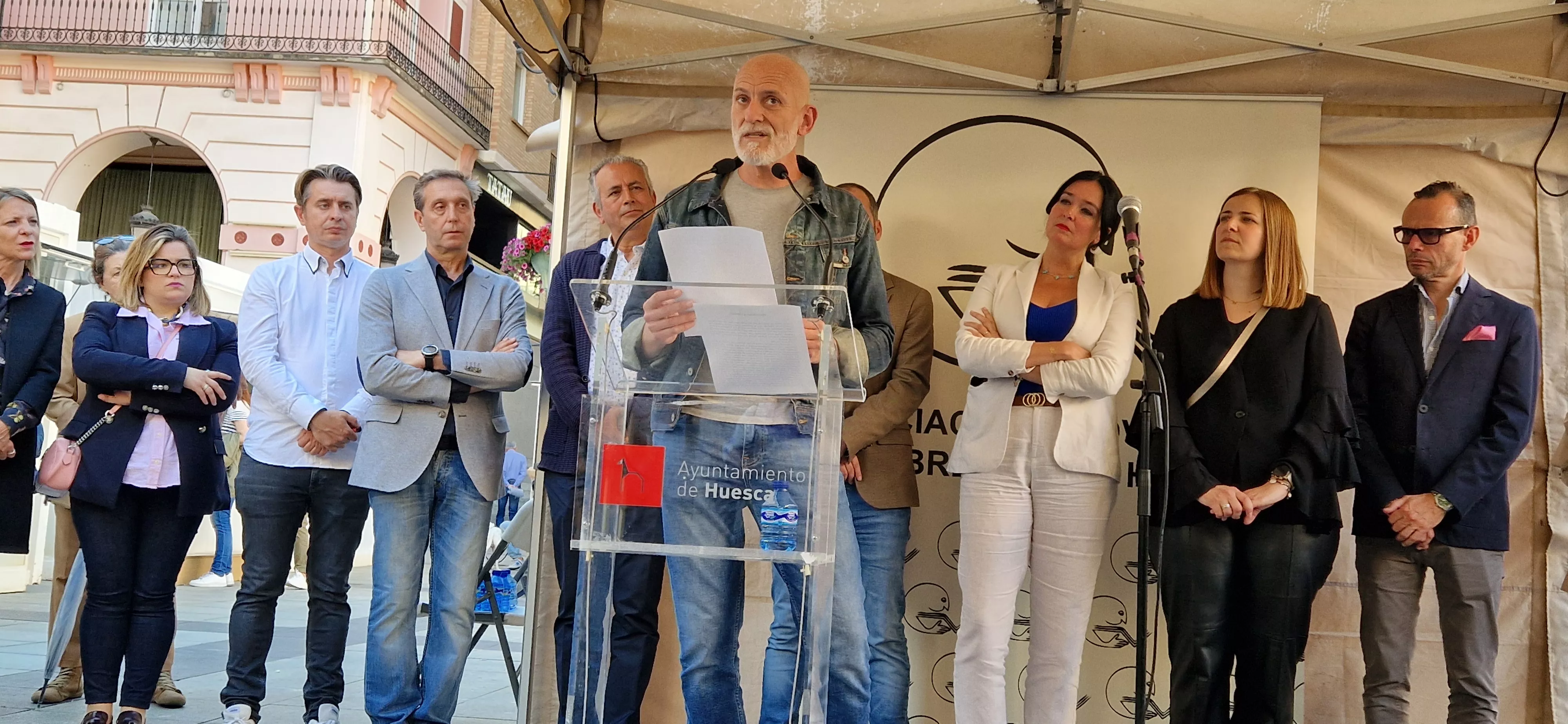 Alejandro Palomas. Inauguración de la 40º Feria del Libro de Huesca. Foto Myriam Martínez