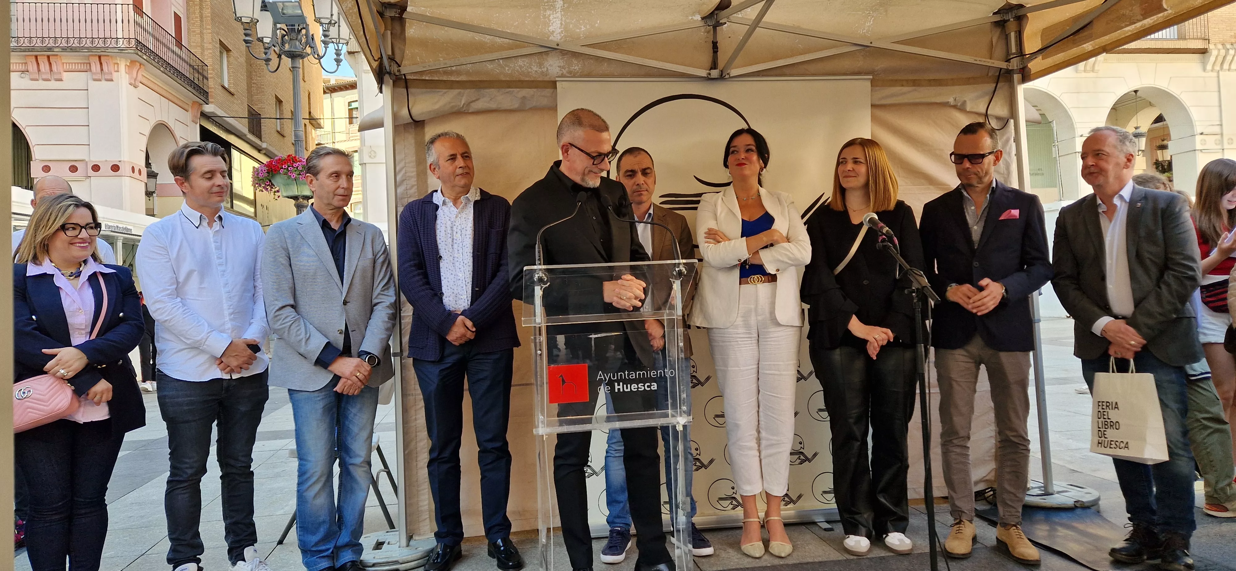 Raúl Benito. Inauguración de la 40º Feria del Libro de Huesca. Foto Myriam Martínez