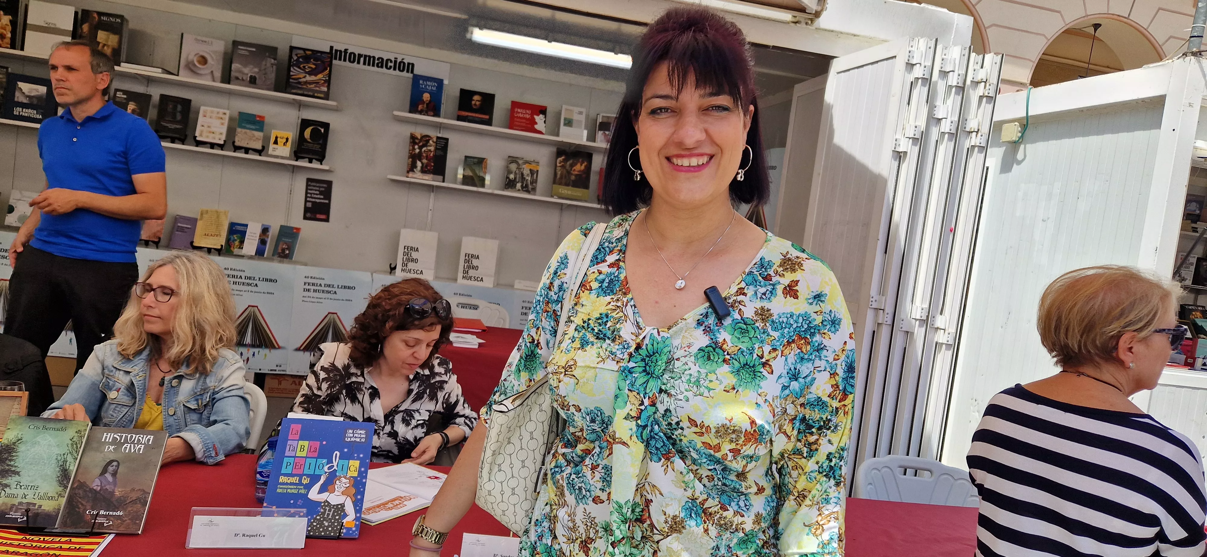 Sábado 25 de mayo en la Feria del Libro de Huesca. Foto Myriam Martínez