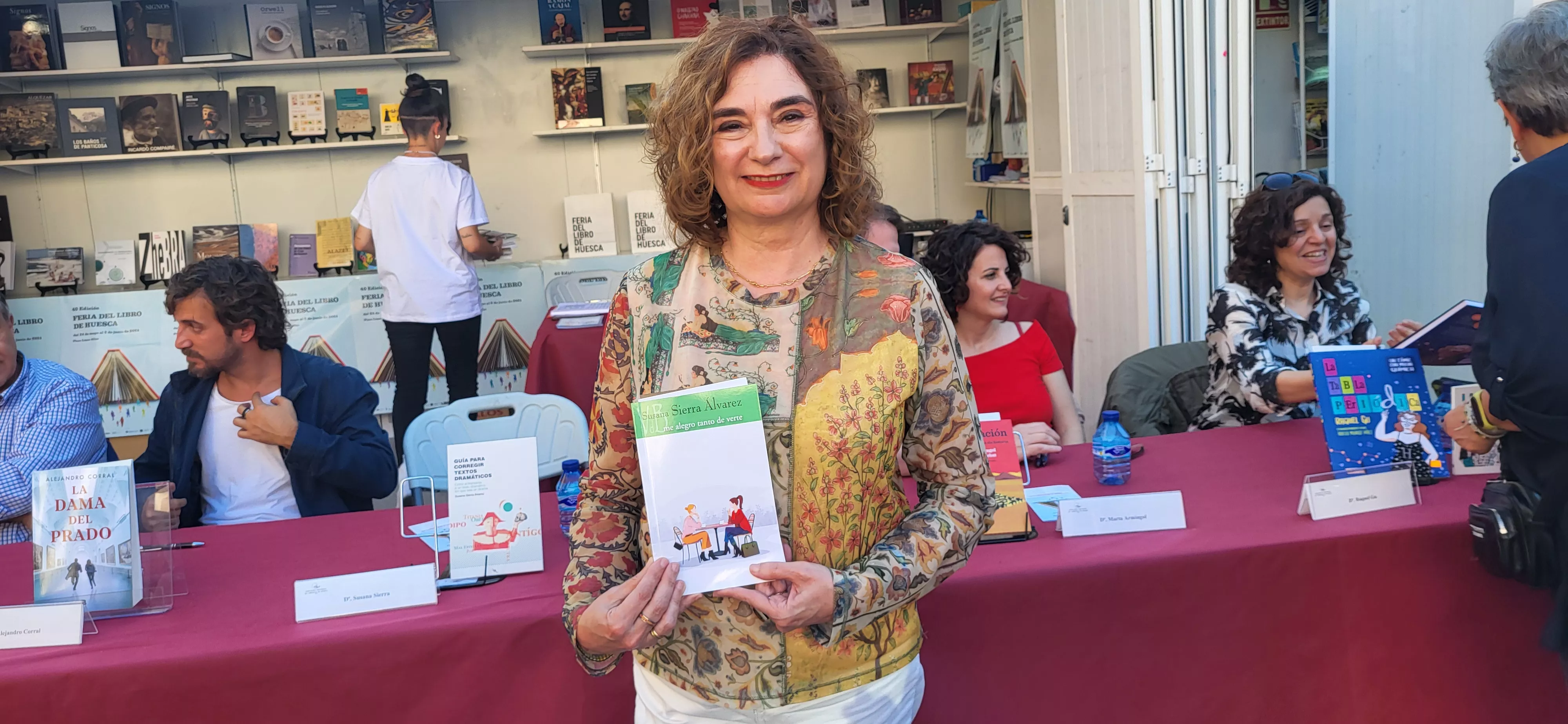 Susana Sierra Álvarez ha presentado "Me alegro tanto de verte" en la Feria del Libro. Foto Mercedes Manterola