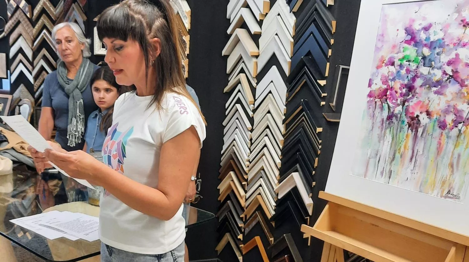 Acto en la Casa del Pintor, por el Día Internacional de las Mujeres por la Paz y el Desarme.